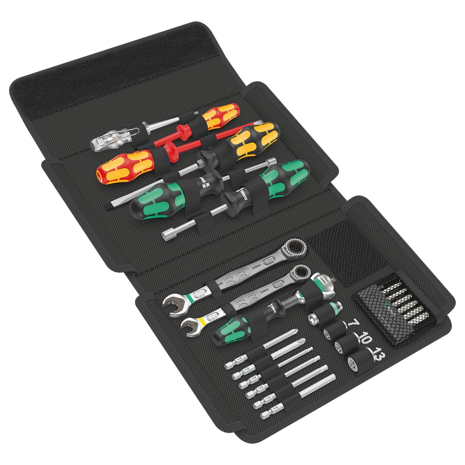 Wera Plumbers Kit 1/4" Drive 25 Piece Kraftform Kompakt SH 1 PlumbKit