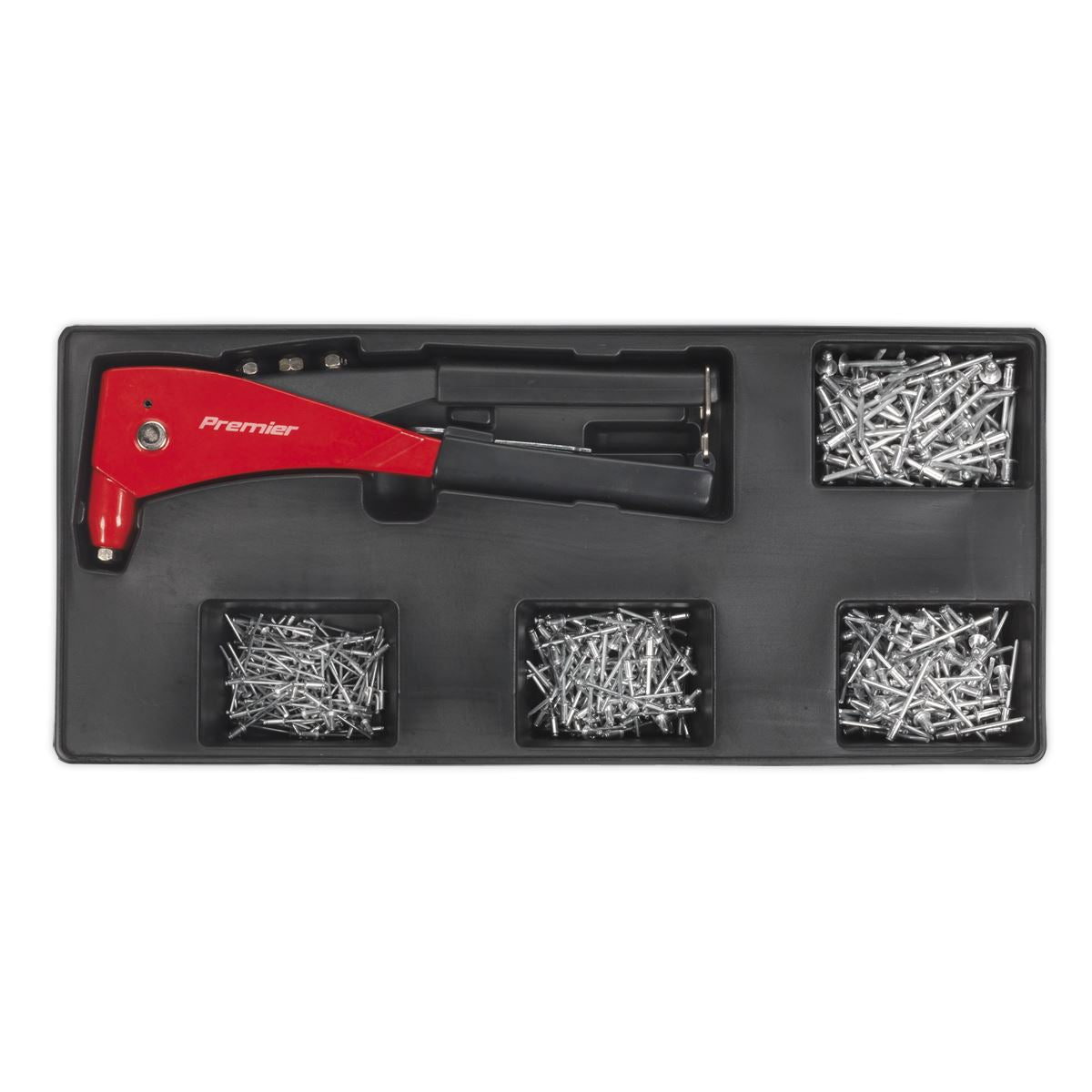Sealey Premier Tool Tray with Riveter & 400 Assorted Rivet Set
