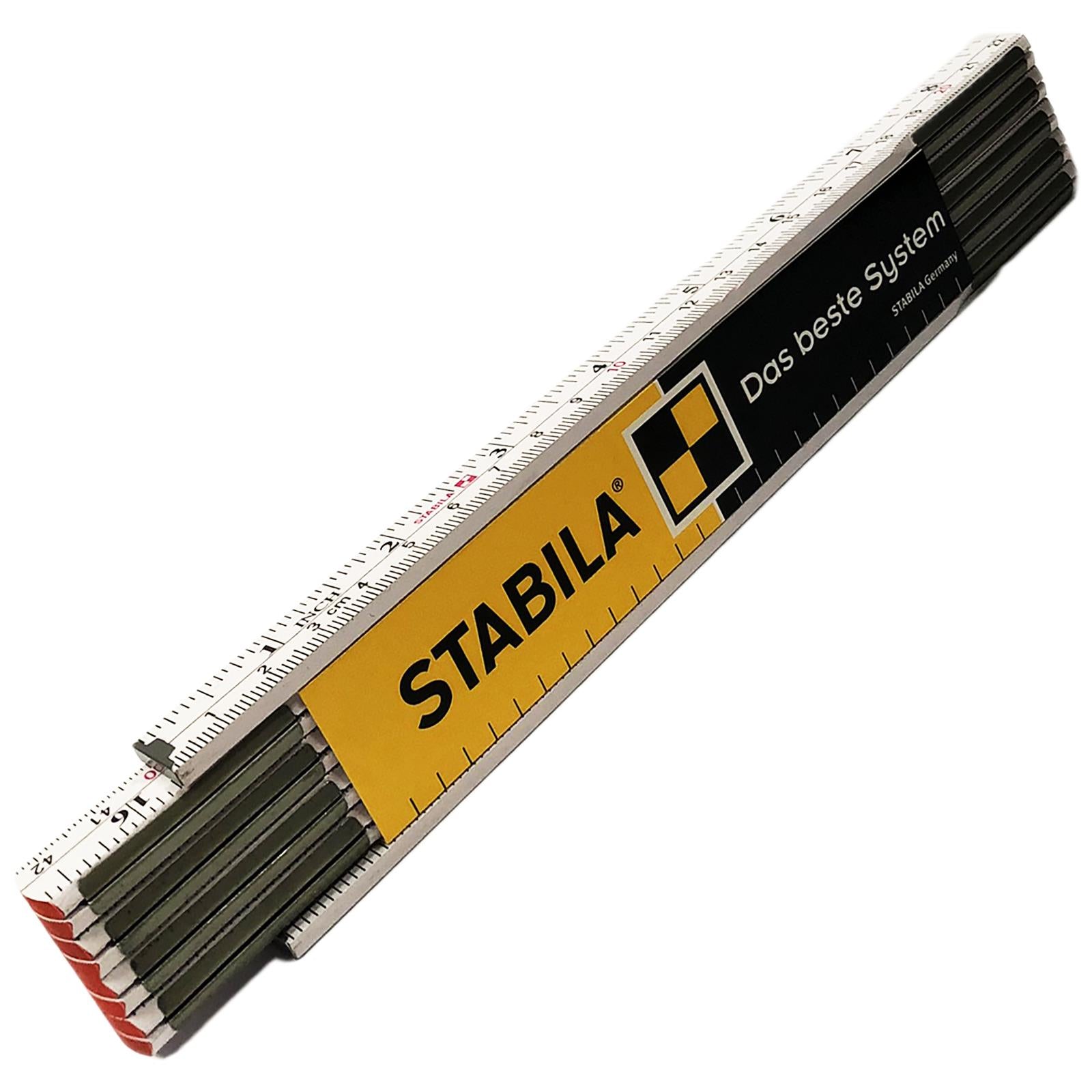 Stabila 2m (78") Wooden Folding Rule Metric and Imperial