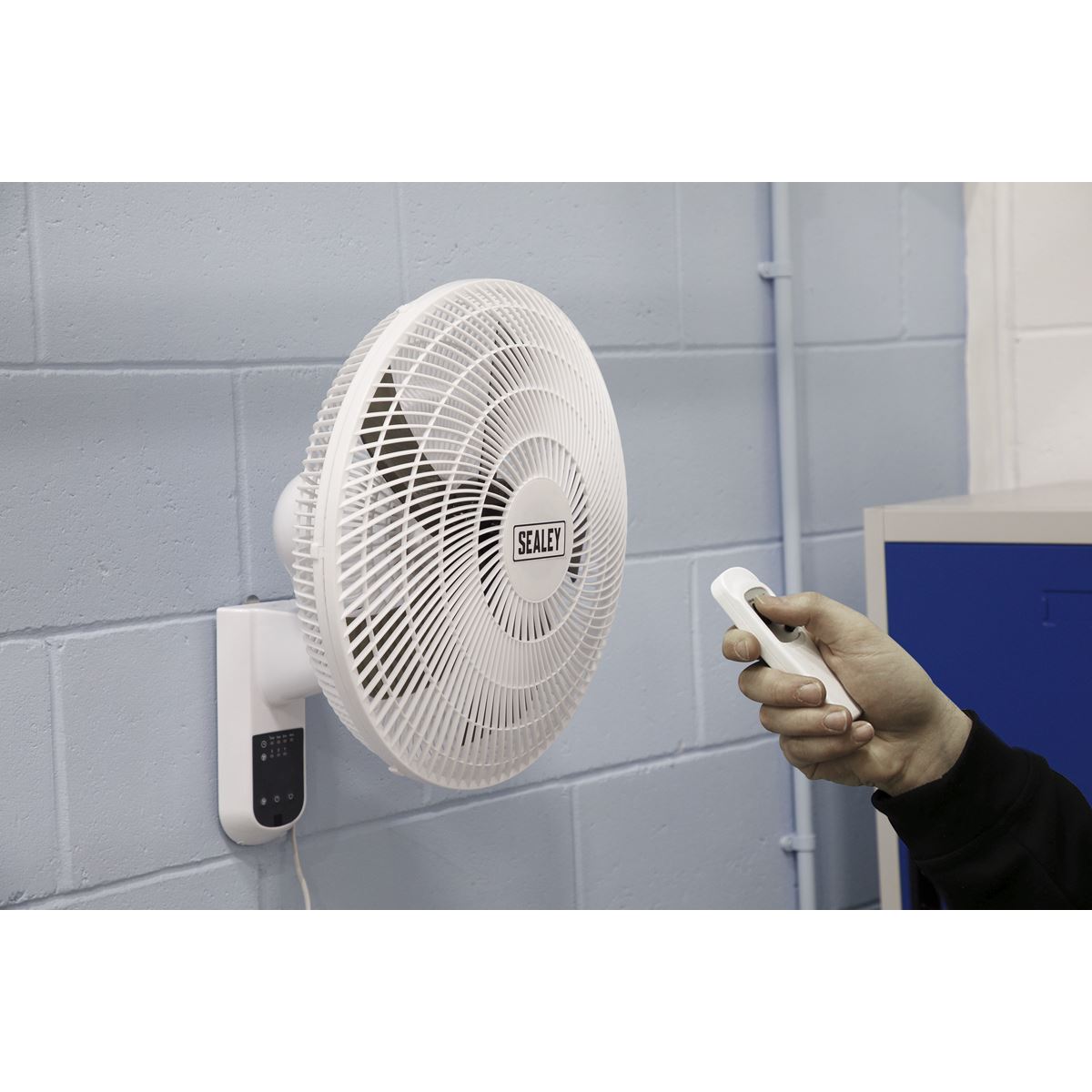Sealey Wall Fan Remote Control 18" 3-Speed 230V Air Cooler