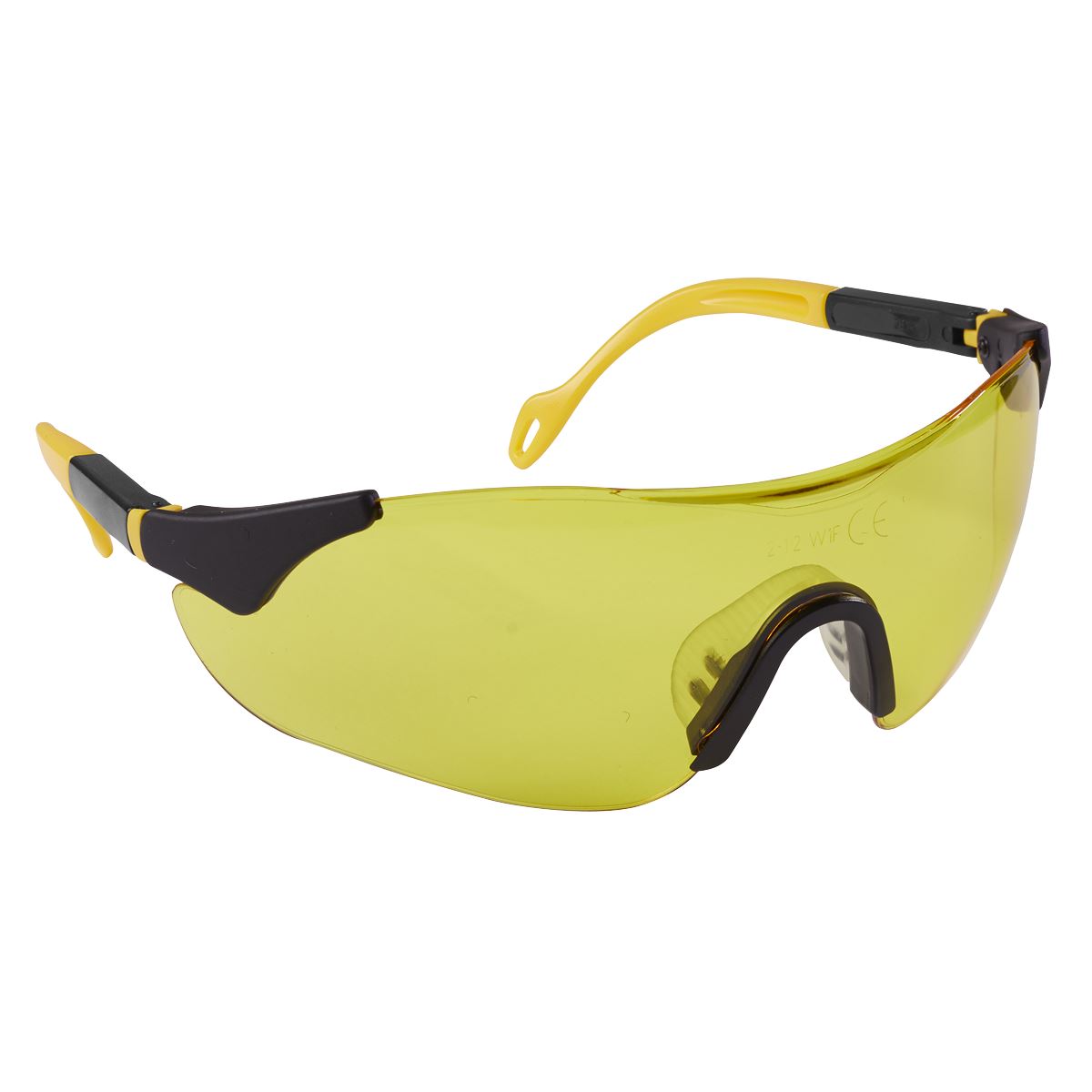 Worksafe by Sealey Sports Style High-Vision Safety Glasses with Adjustable Arms