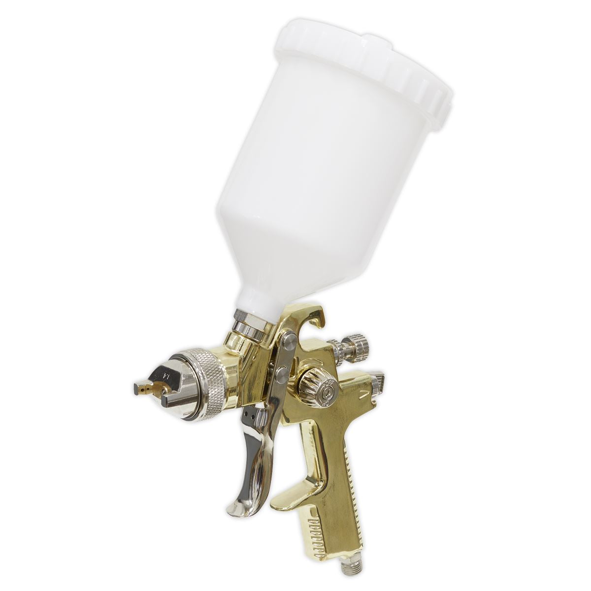 Sealey Gravity Feed Spray Gun - 1.4mm Set-Up Gold Series