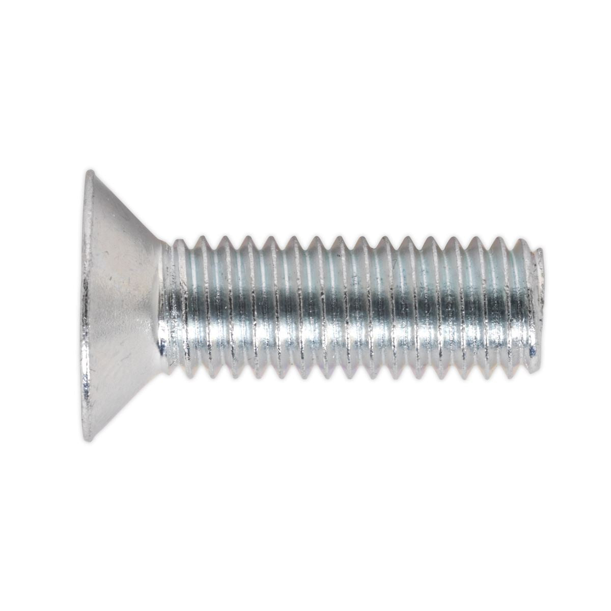 Sealey Machine Screw M8 x 25mm Countersunk Pozi Zinc Pack of 50