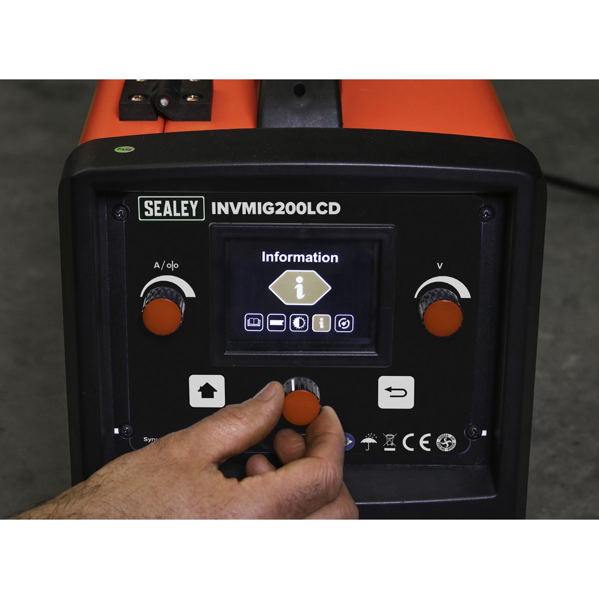 Sealey Premier Inverter Welder MIG, TIG & MMA 200A with LCD Screen