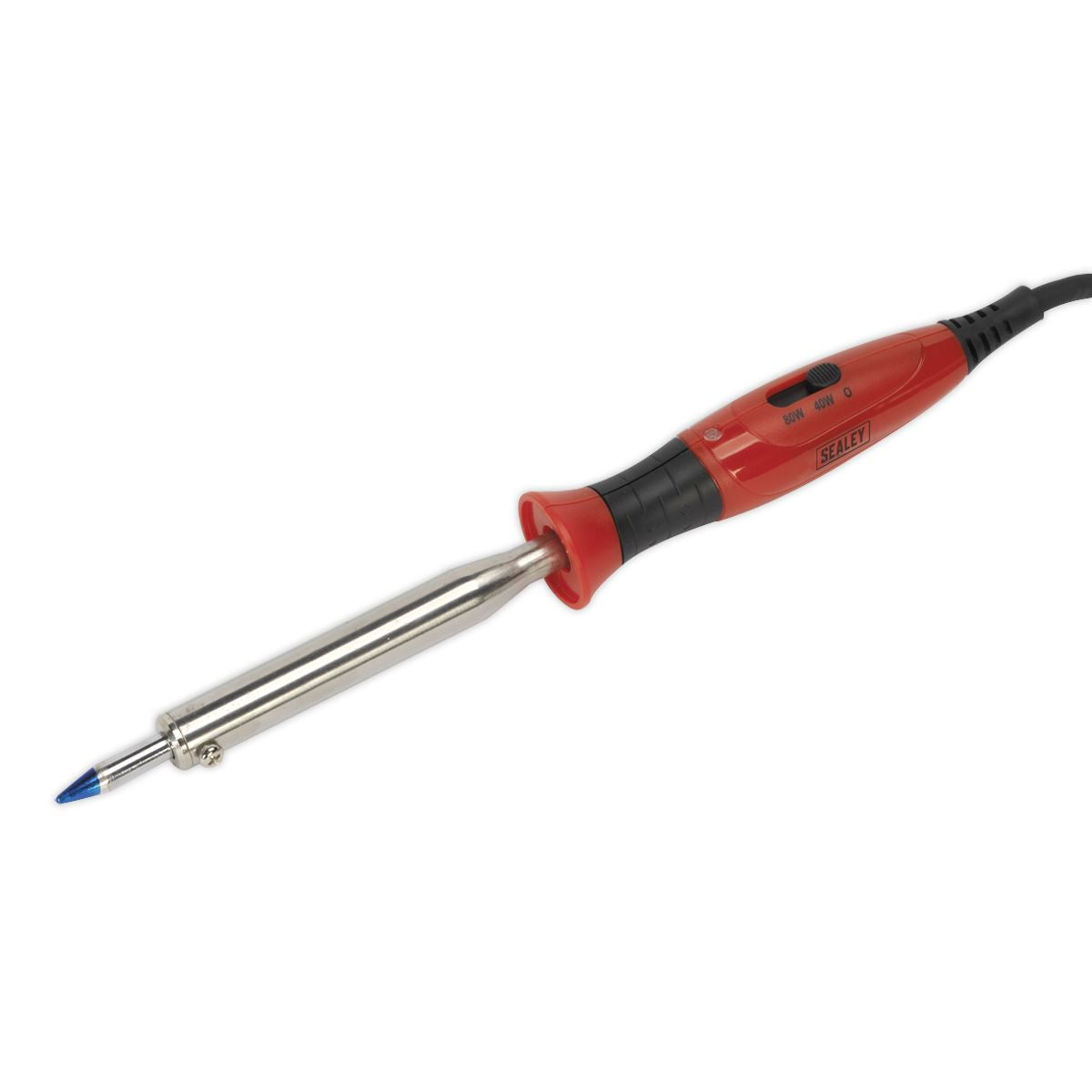 Sealey Premier Professional Soldering Iron with Long-Life Tip Dual Wattage 40/80W/230V