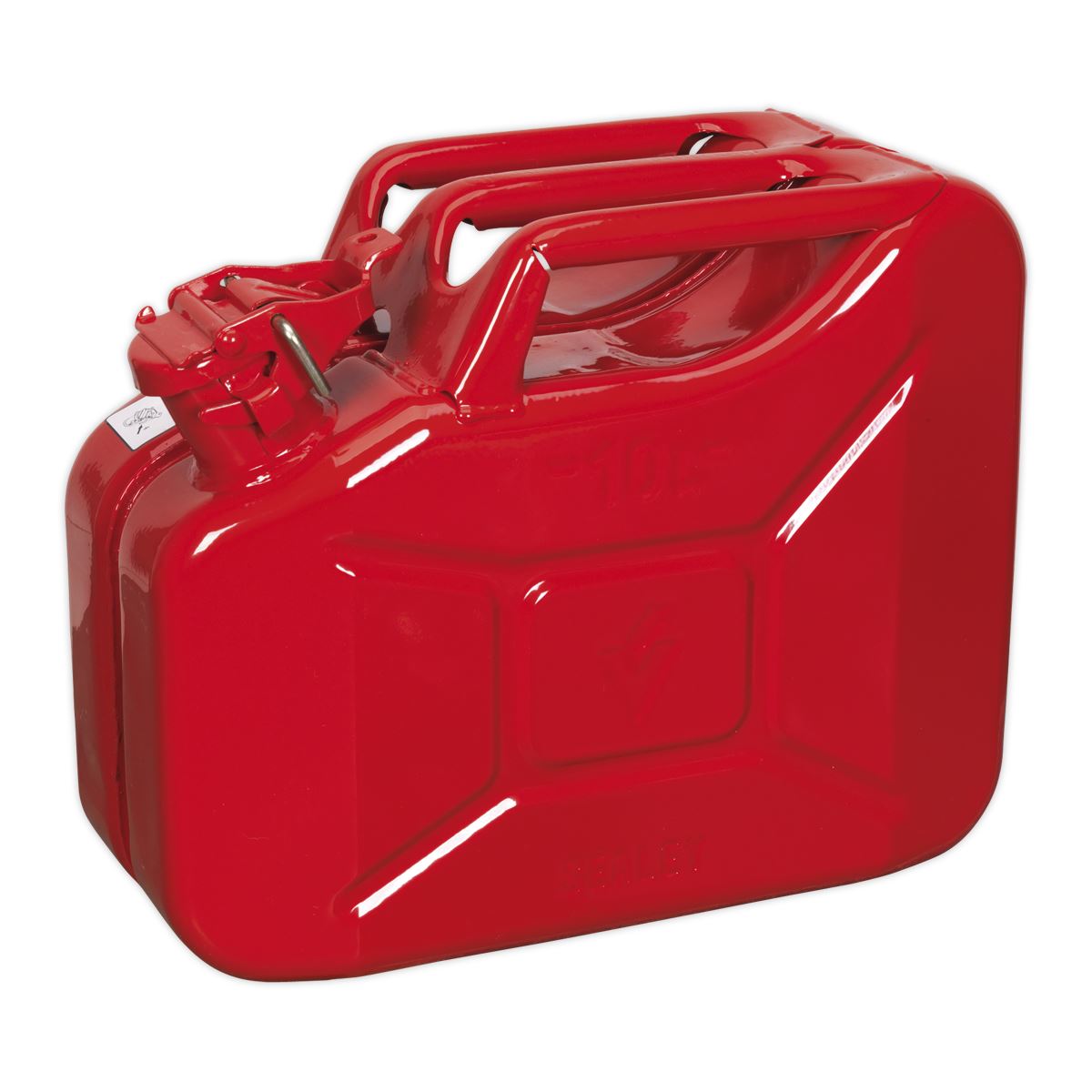 Sealey Jerry Can 10L Red Fuel Tank