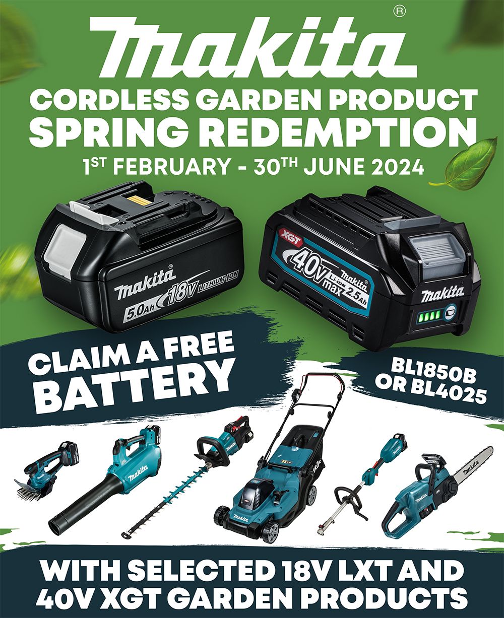 Makita Cordless Garden Product Spring Redemption 2024