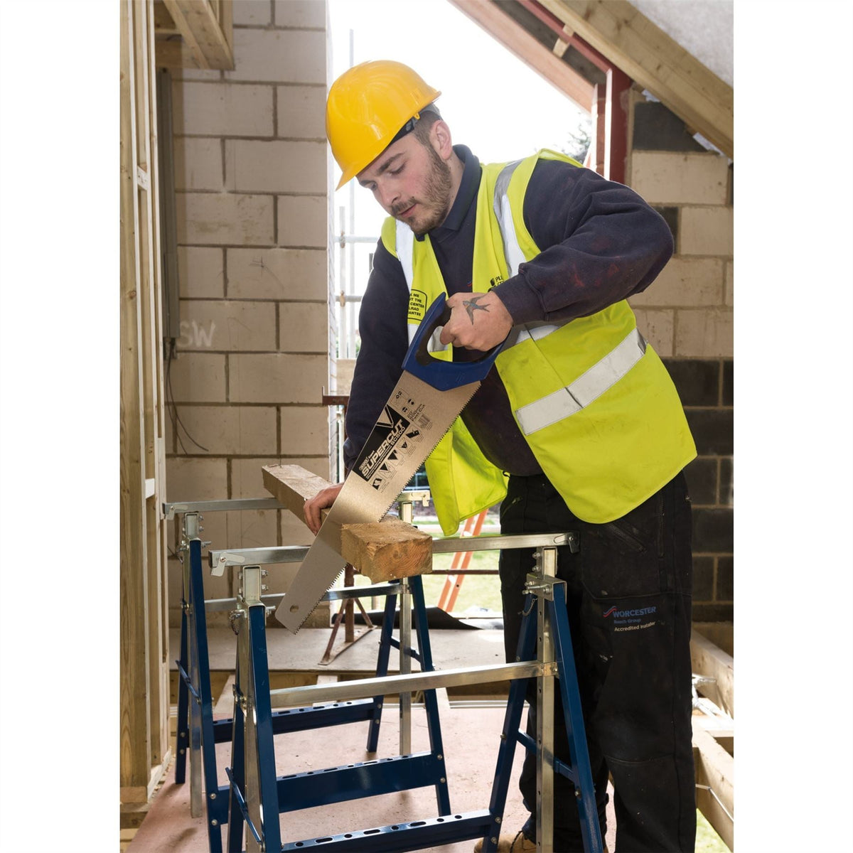 Draper Expert Supercut® Soft Grip Hardpoint Handsaw 500mm/20" 7tpi/8ppi 49290  White Rose Tools