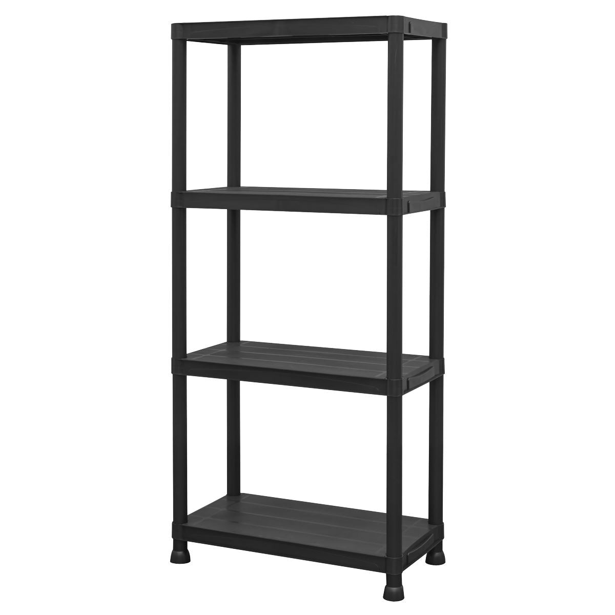 Sealey Plastic Racking Unit with 4 Shelves 25kg Capacity Per Level
