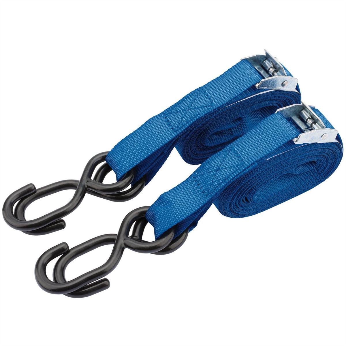 Draper Ratcheting Tie Down Straps 5.0m x 25mm 125kg (2 Piece) 60963  White Rose Tools
