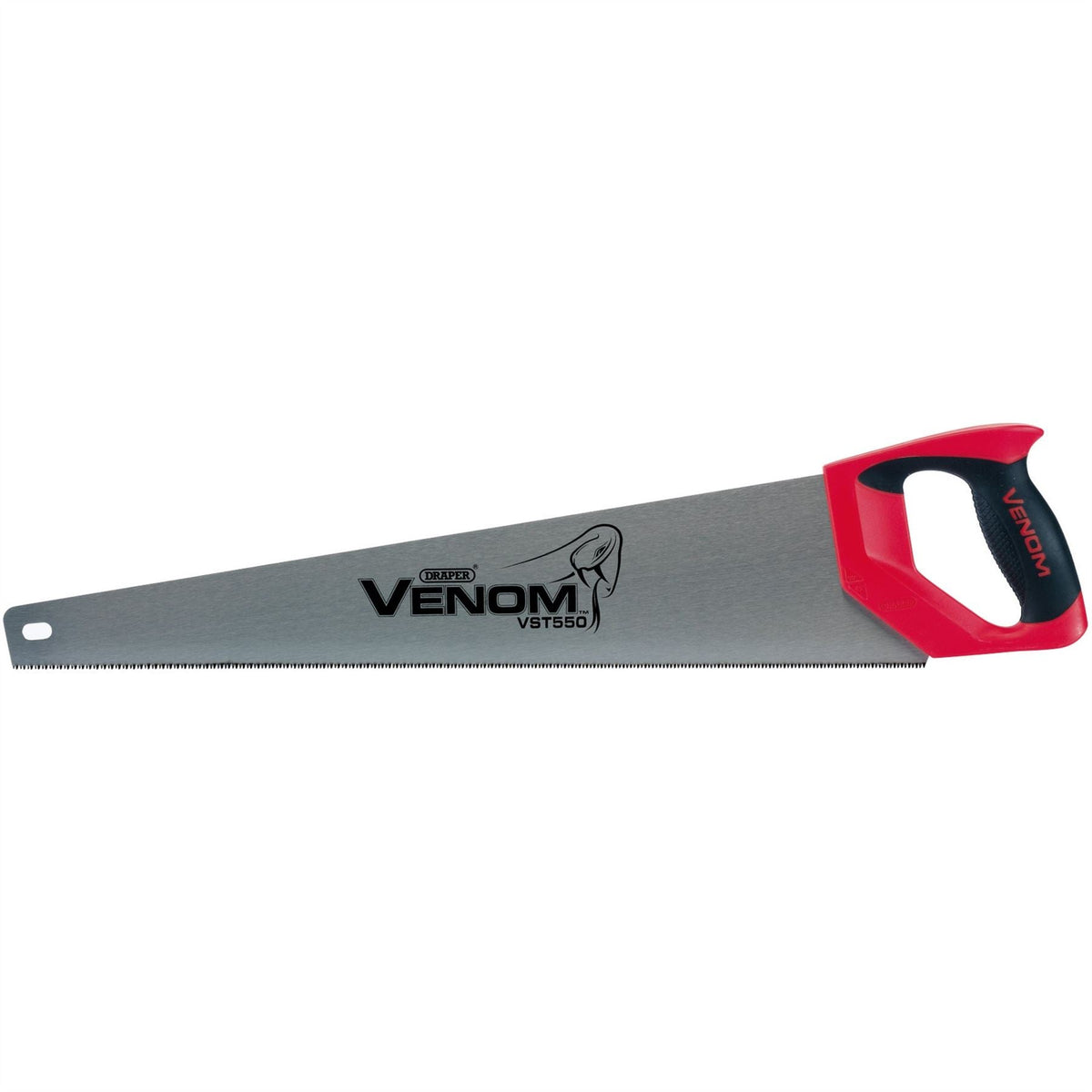 Draper Venom® Second Fix Triple Ground Handsaw 550mm 11tpi/12ppi 82204  White Rose Tools