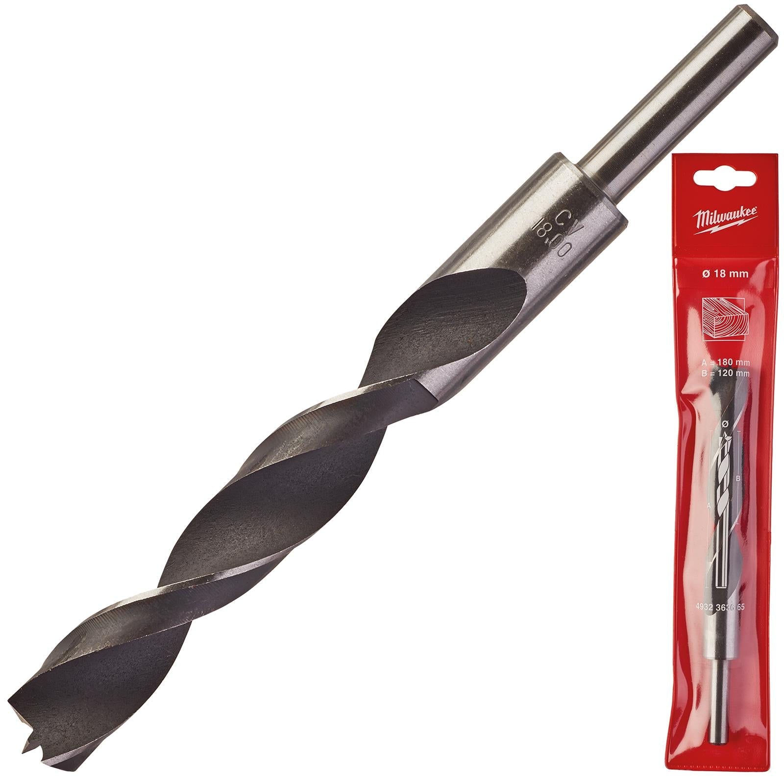 Milwaukee Lip and Spur Brad Point Wood Drill Bits 