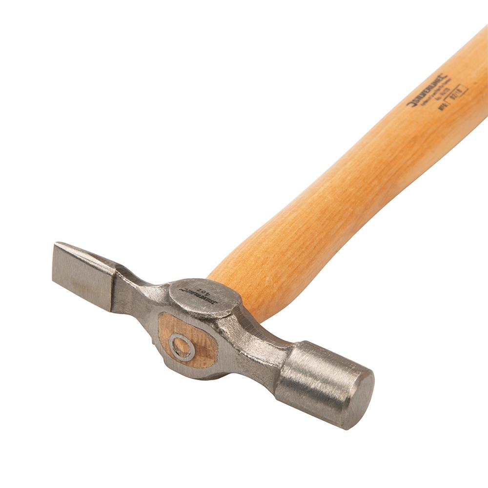 Silverline Hardwood Cross Pein Pin Hammer 4oz Nail Tack Wooden Forged Steel