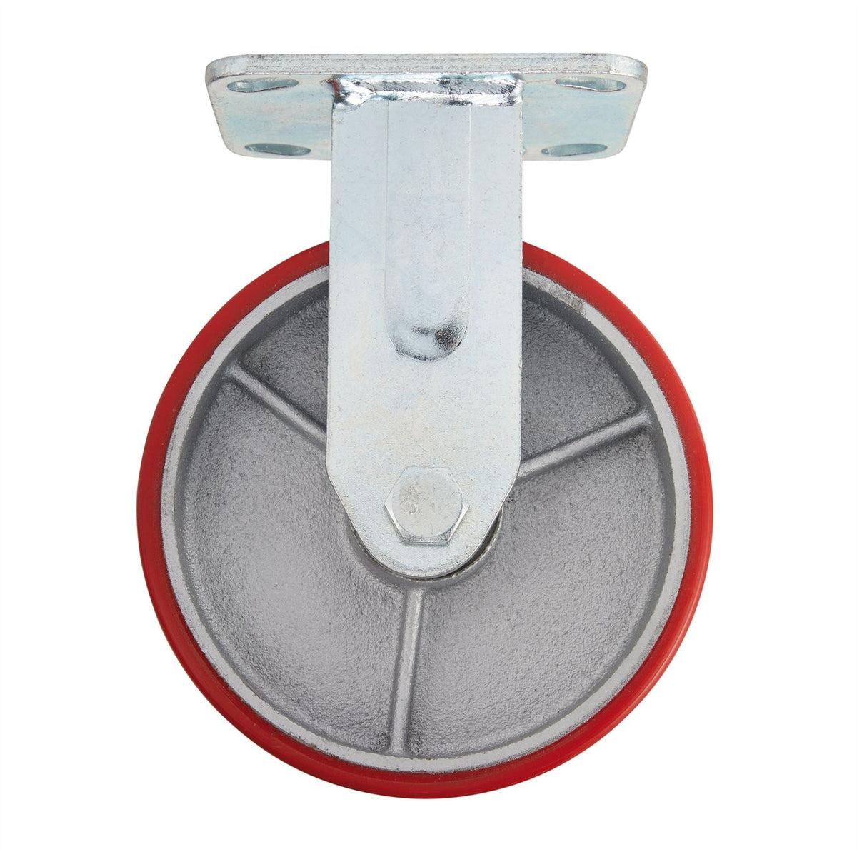 Draper Fixed Plate Fixing Heavy Duty Polyurethane Wheel 160mm Diameter S.W.L. 400kg 65531  White Rose Tools