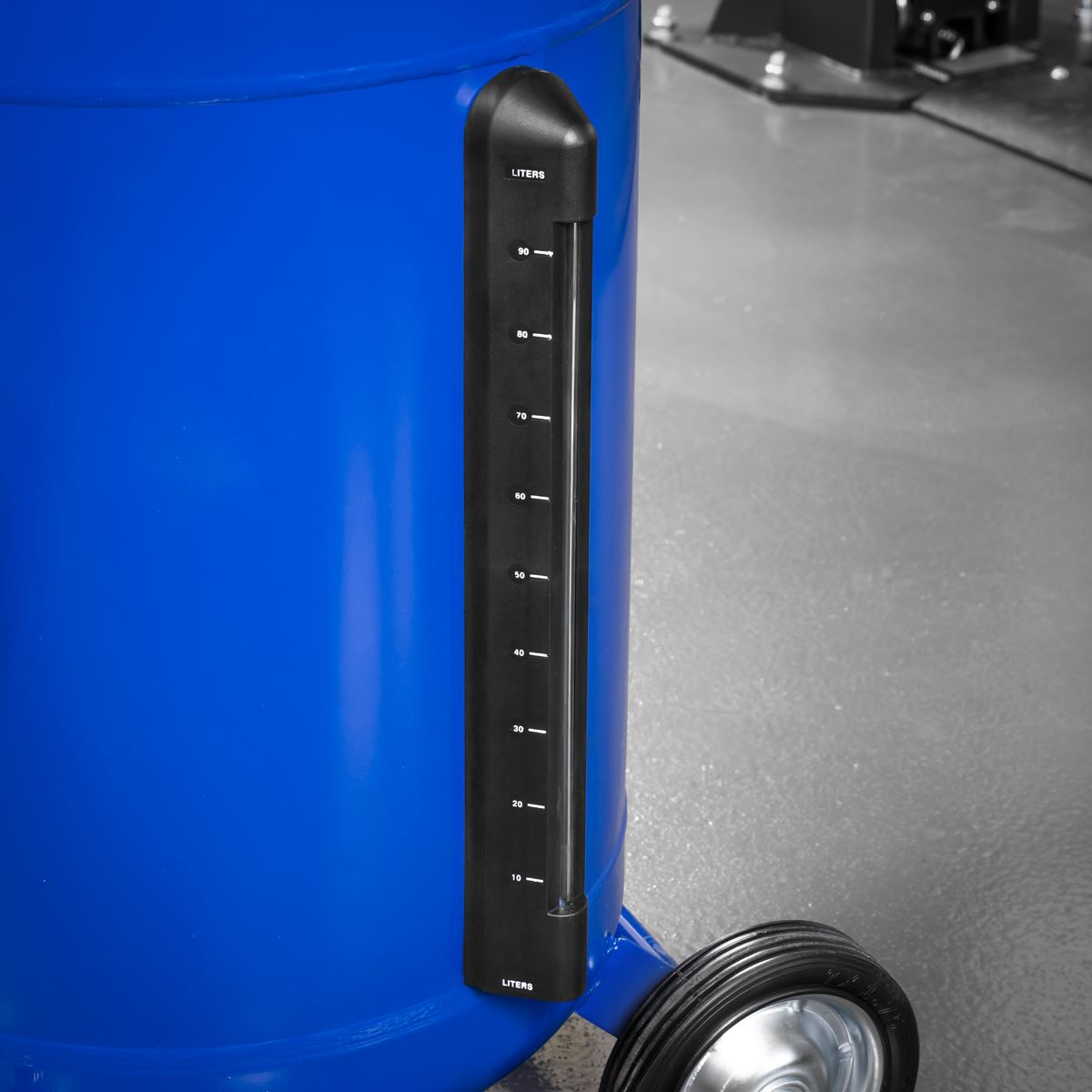 Sealey Air Discharge Mobile Oil Drainer with Probes 90L