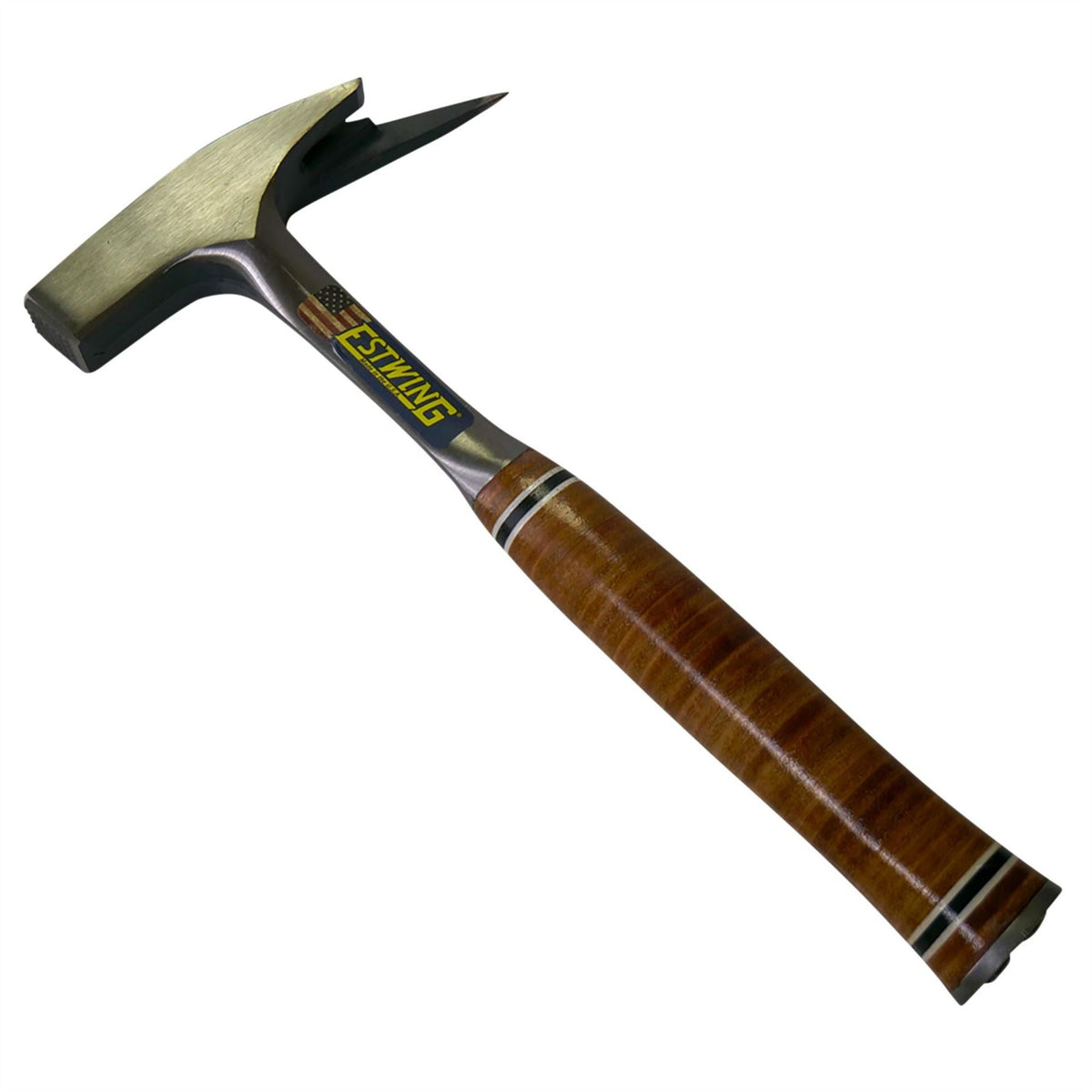 Estwing E239MS Smooth Face Roofers Pick Hammer with Leather Grip 21oz/600g 23518  White Rose Tools
