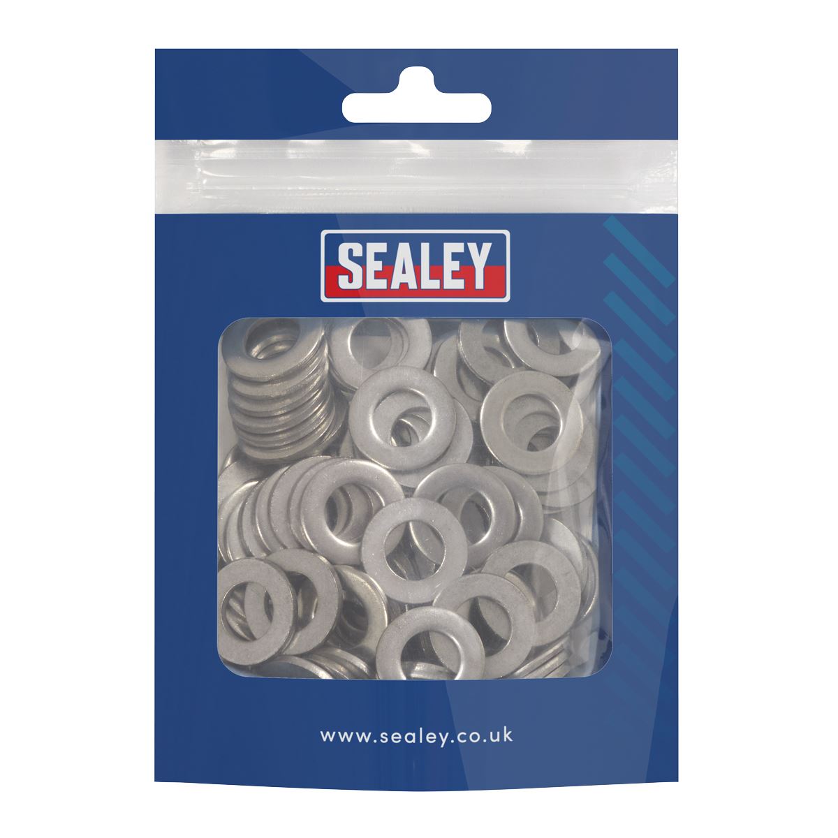 Sealey Stainless Steel Flat Washer DIN 125 - M10 A2 - Pack of 100