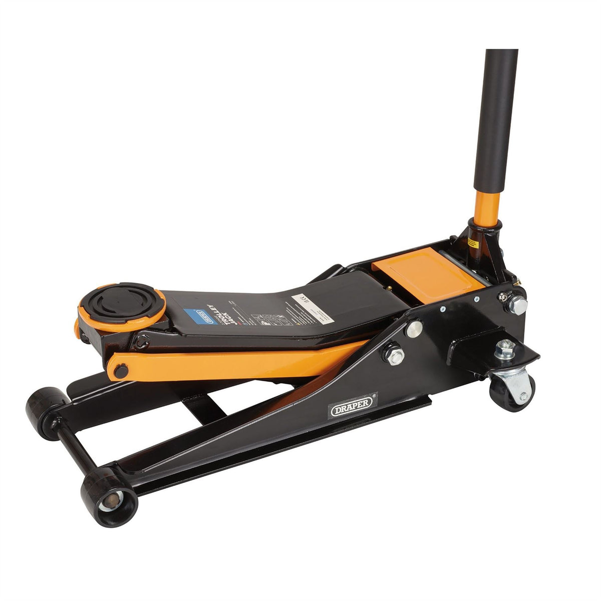 Draper Trolley Jack 3 Tonne Orange 28494  White Rose Tools