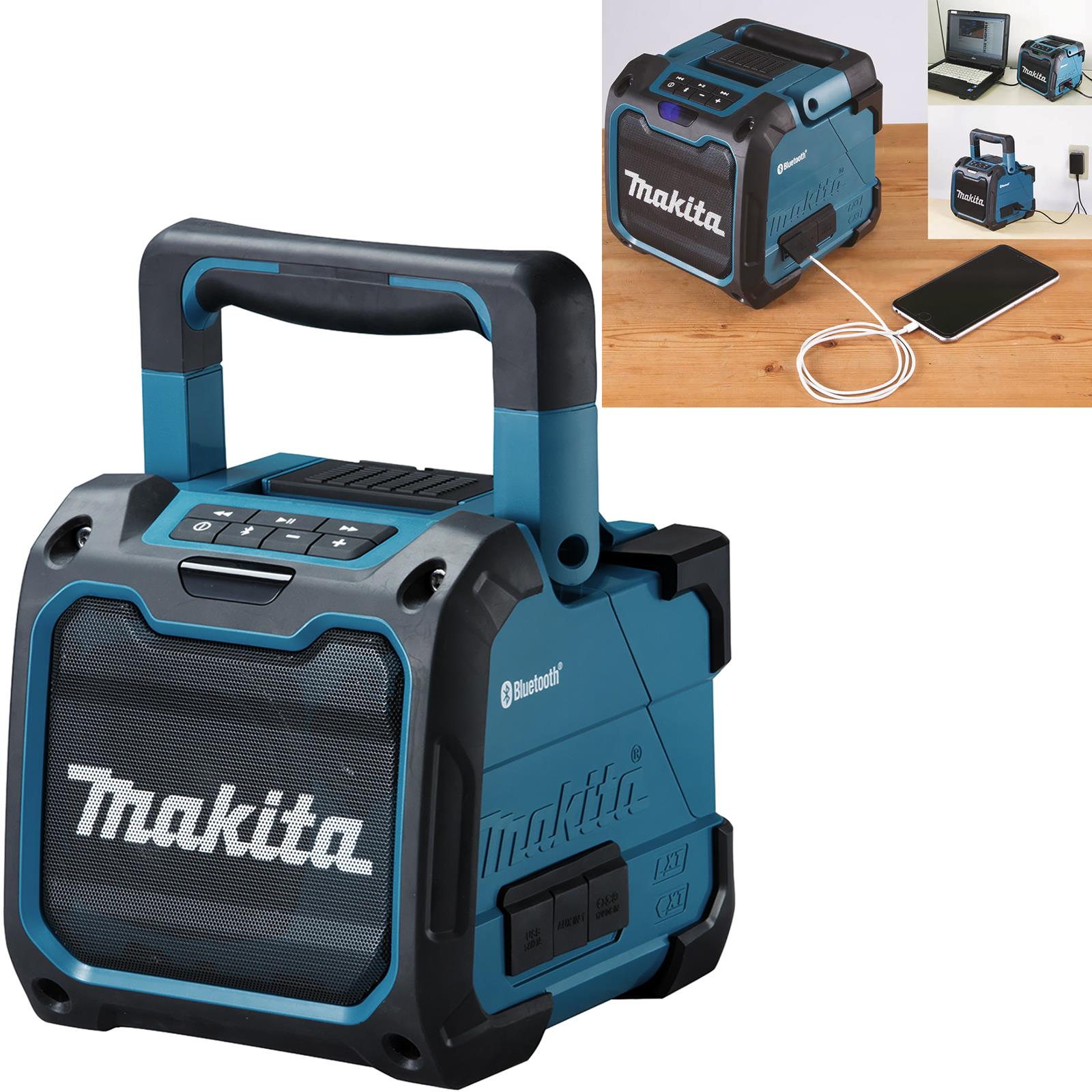 Makita Job Site Bluetooth Speaker Cordless 18V CXT LXT Battery Body Only DMR200 