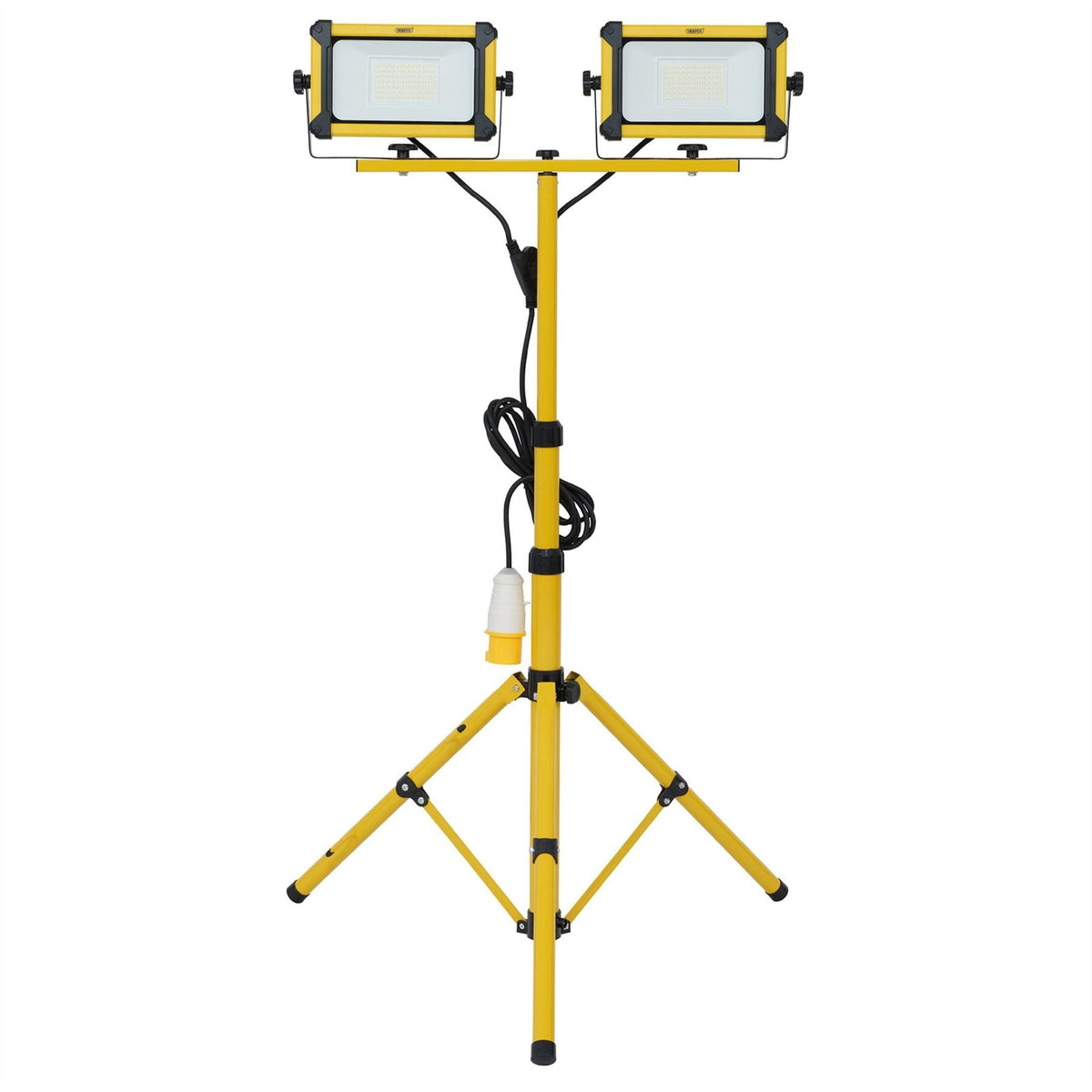 Draper 110V SMD LED Tripod Site Light 2 x 50W 12000 Lumens 28291  White Rose Tools