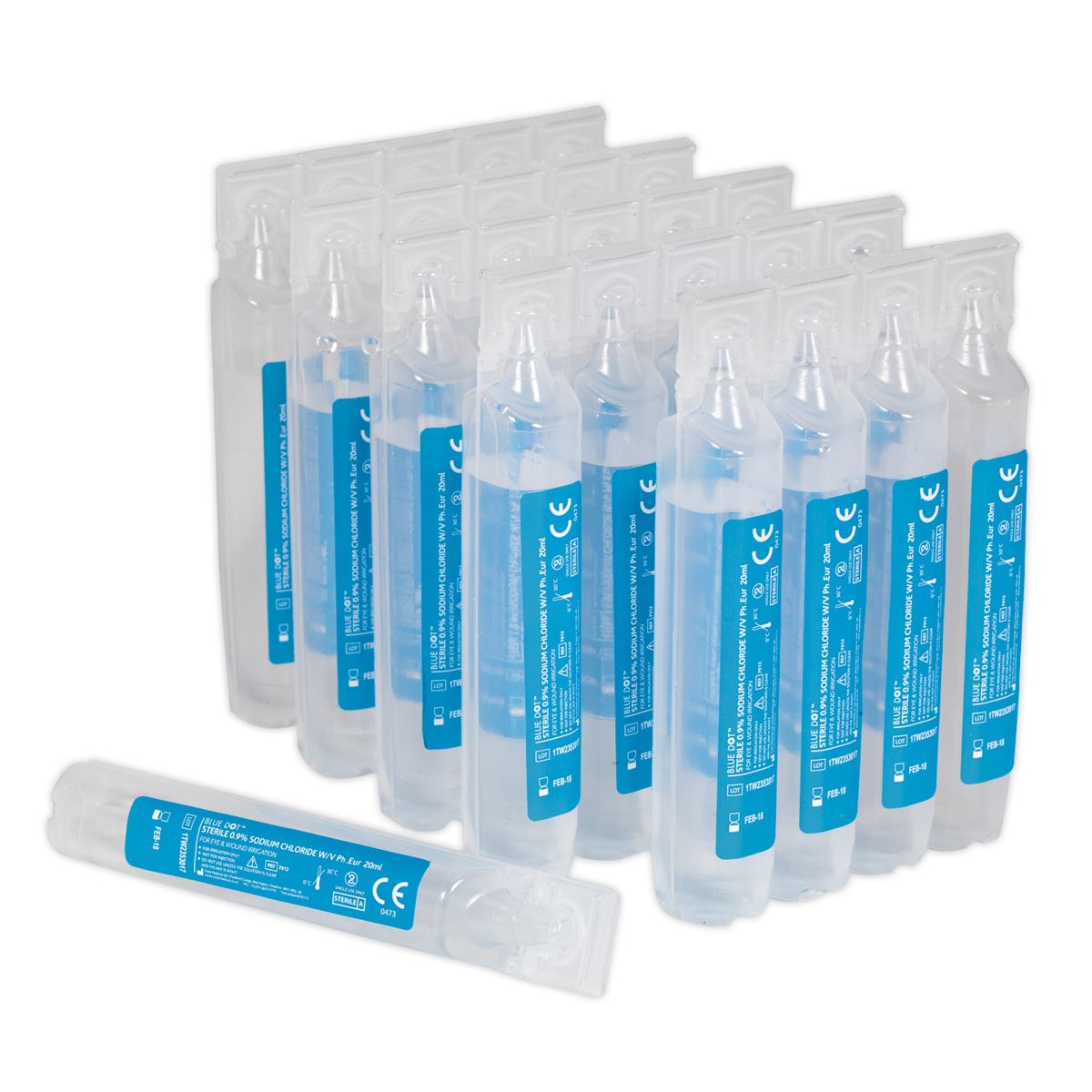 Sealey Eye/Wound Wash Solution Pods Pack of 25 