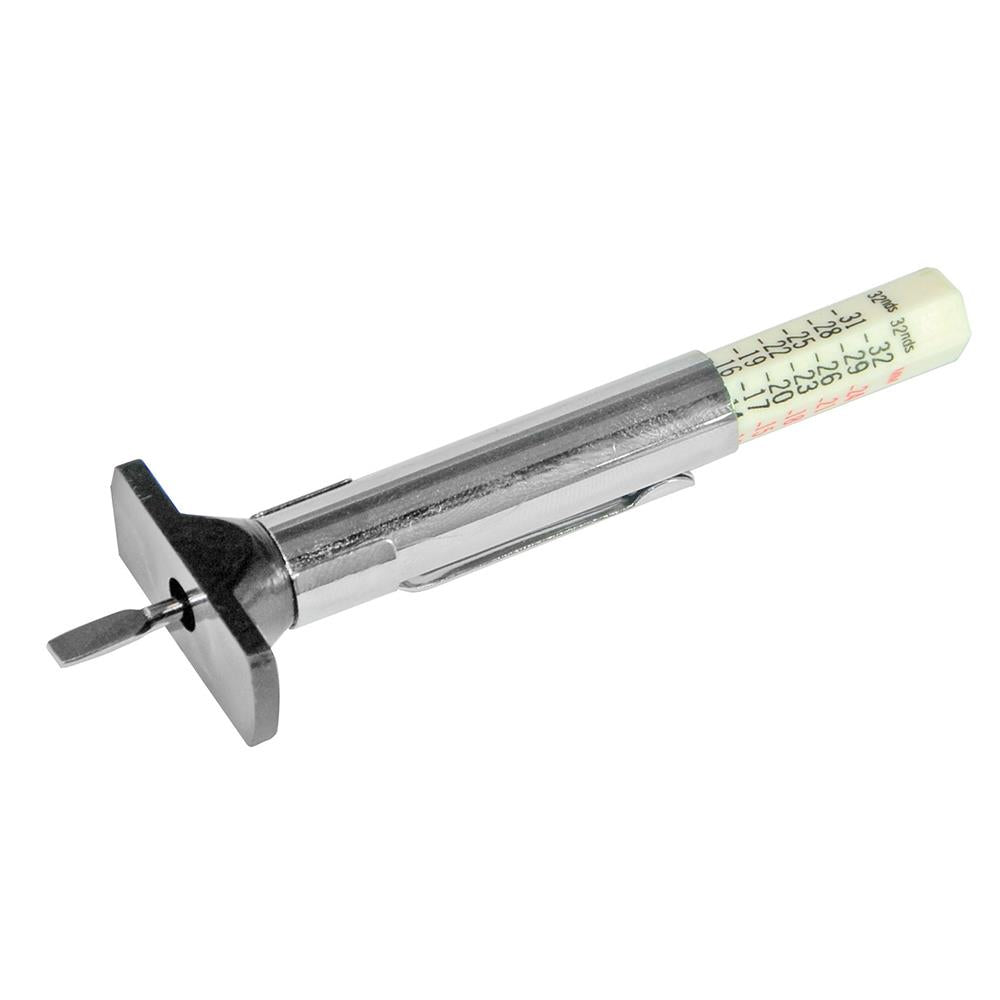 Silverline Tyre Tread Depth Gauge 1-25mm Checker Motorcycle Automotive