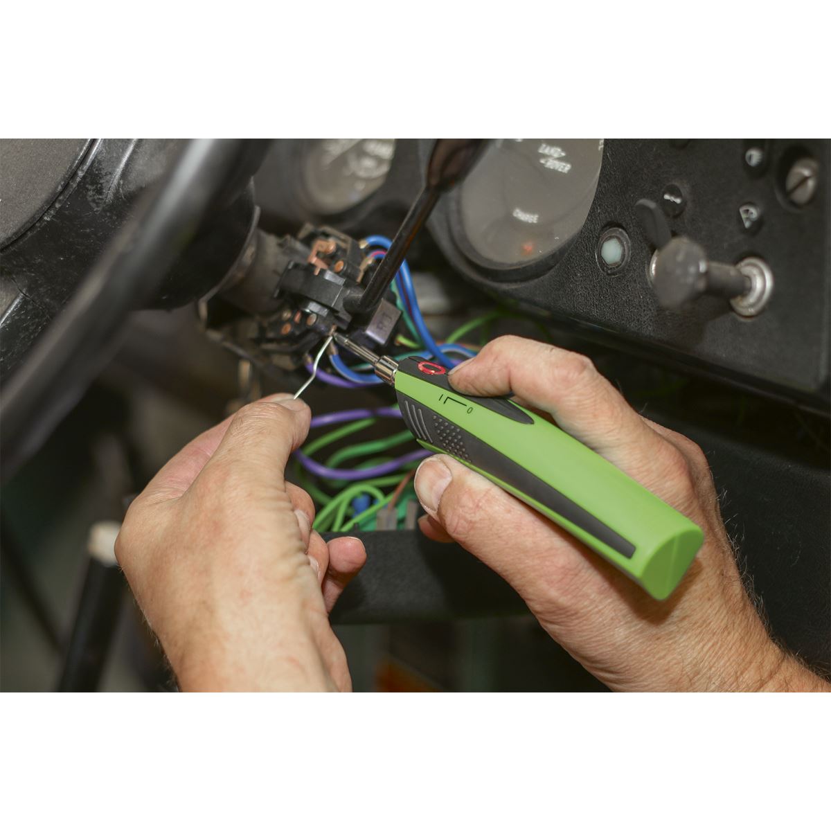 Sealey Cordless Soldering Iron Rechargable 3.7V Lithium-ion 510°C Welding 