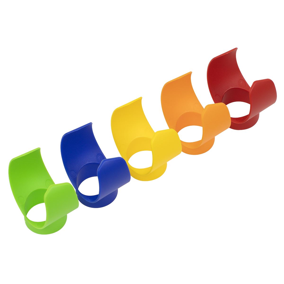 Sealey Pressure Sprayer Colour-Coded Caps 5pc 