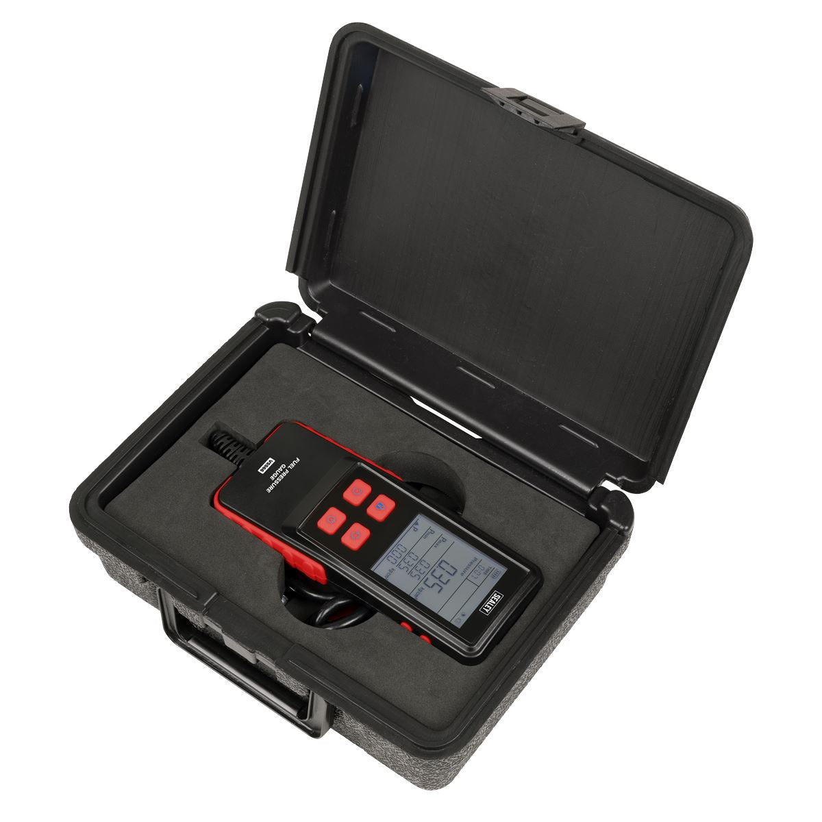 Sealey Digital Fuel Injection Pressure Test Kit for GDI Fuel Circuits 6pc