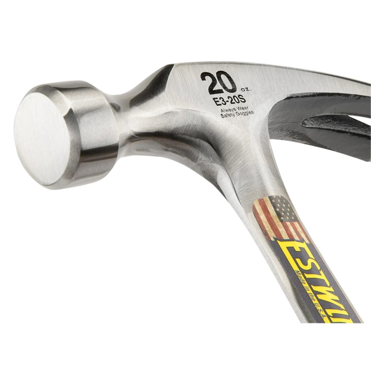 Estwing E3-20S Straight Claw Hammer 20oz/560g 23539  White Rose Tools