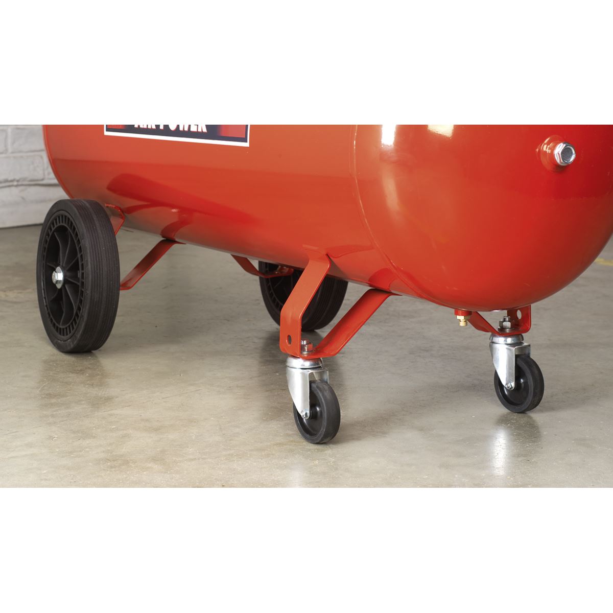 Sealey Wheel Kit for Fixed Compressors - 2 Castors & 2 Fixed 