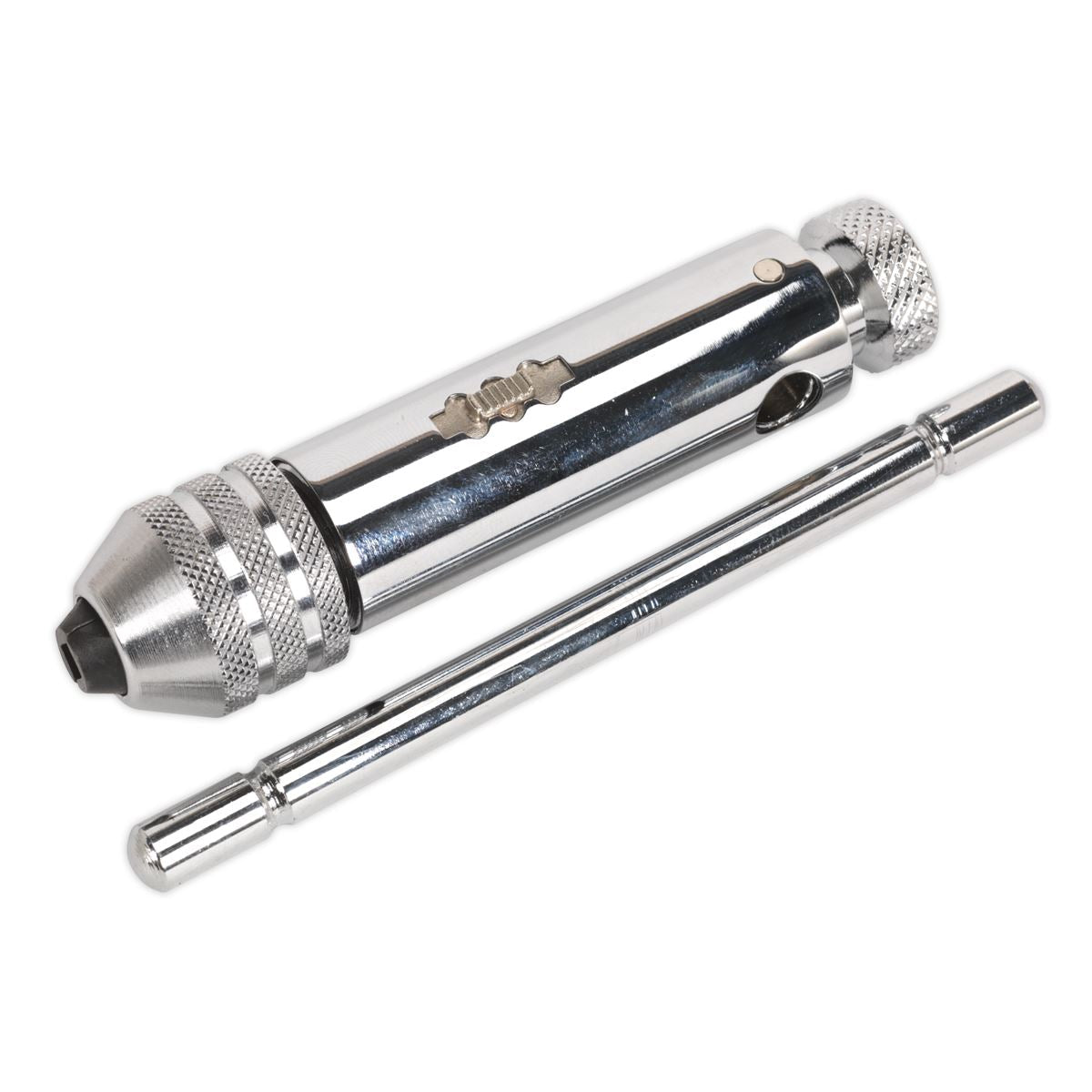 Sealey M5-M12 Ratchet Tap Wrench 105mm Multi Positional Sliding T Bar Engineers