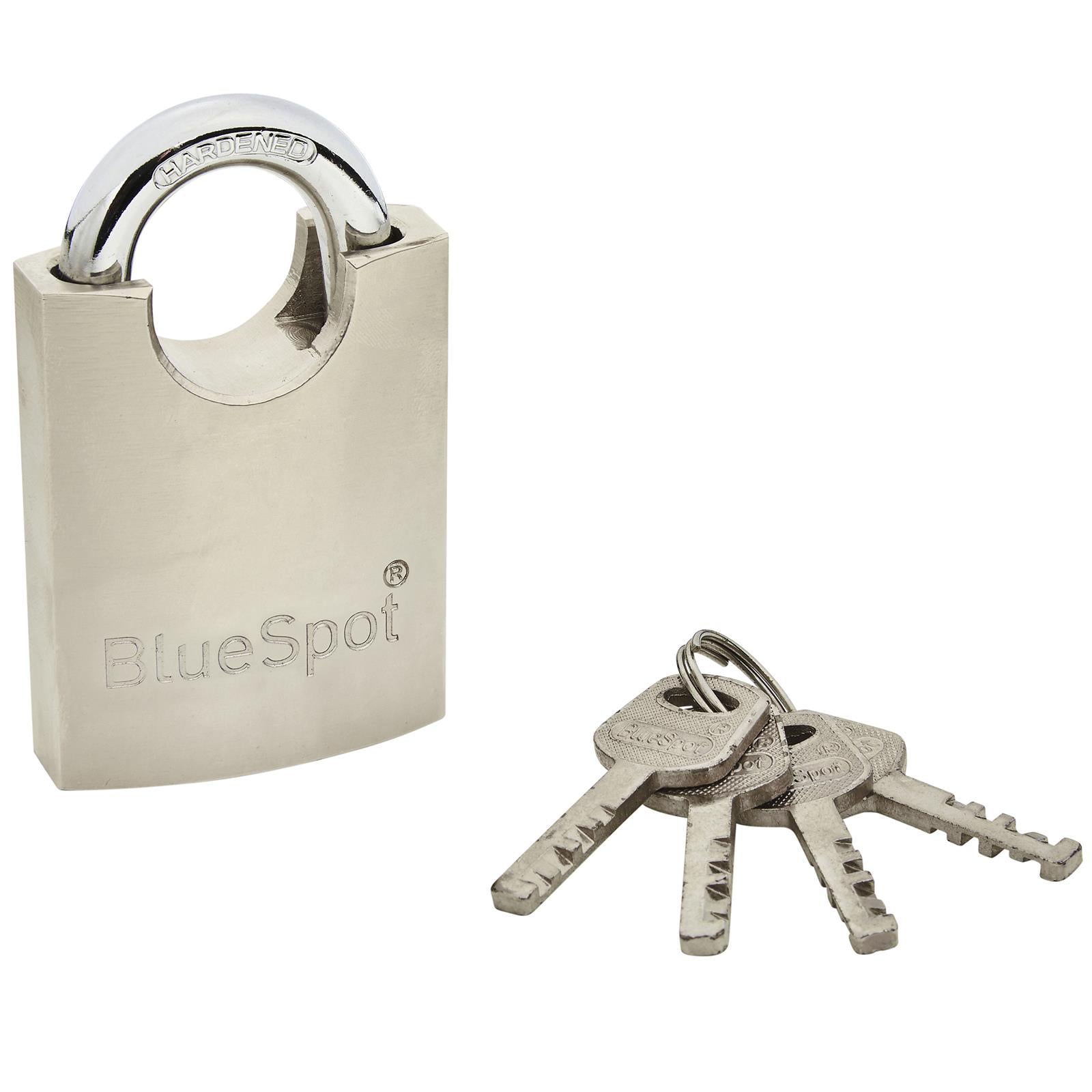 BlueSpot Shrouded Satin Finish Padlock 50mm 