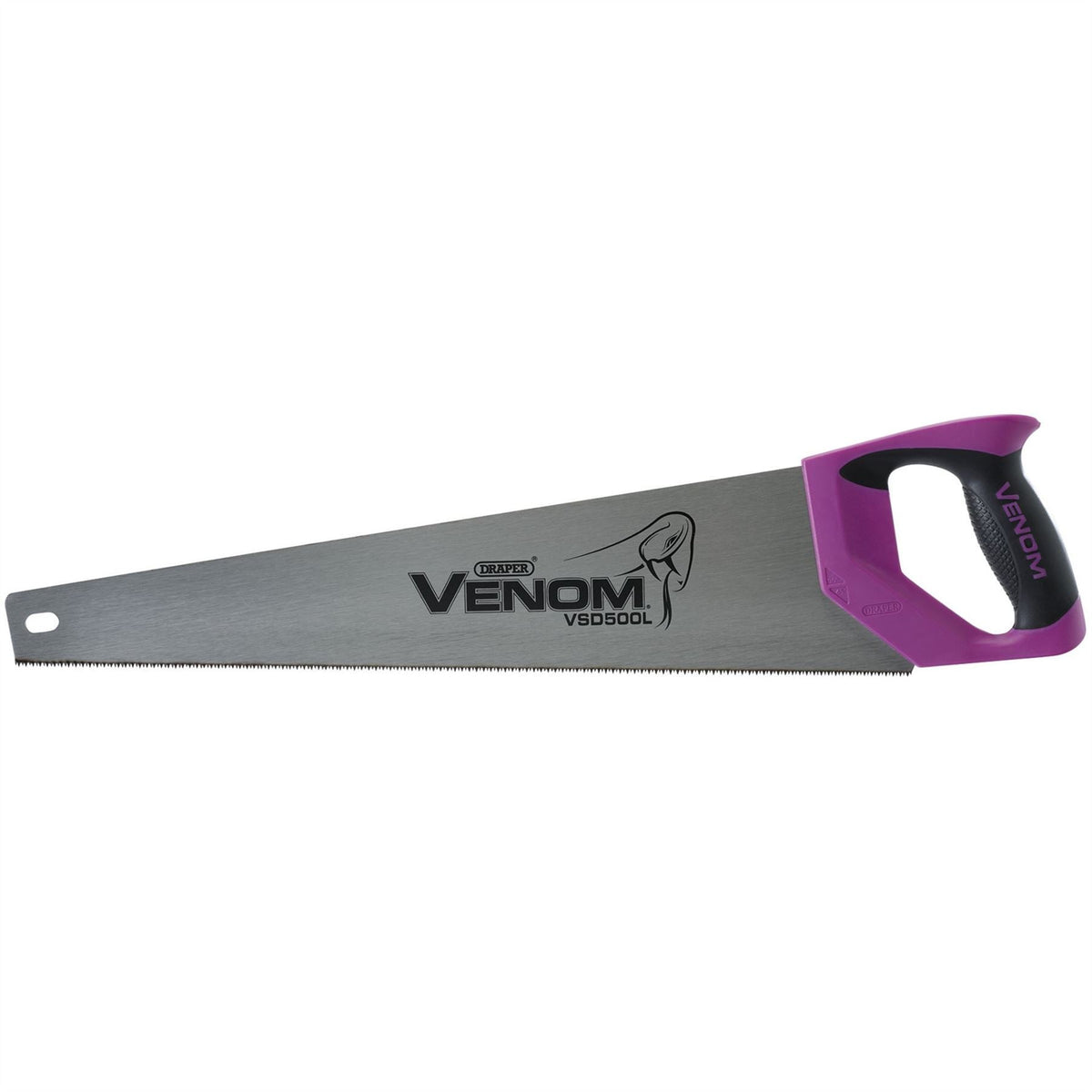 Draper Venom® Double Ground Laminate Saw 500mm 13tpi/14ppi 66125  White Rose Tools