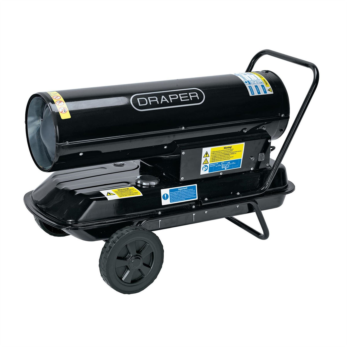 Draper 230V Diesel and Kerosene Space Heater 102300 BTU/30kW 04176  White Rose Tools