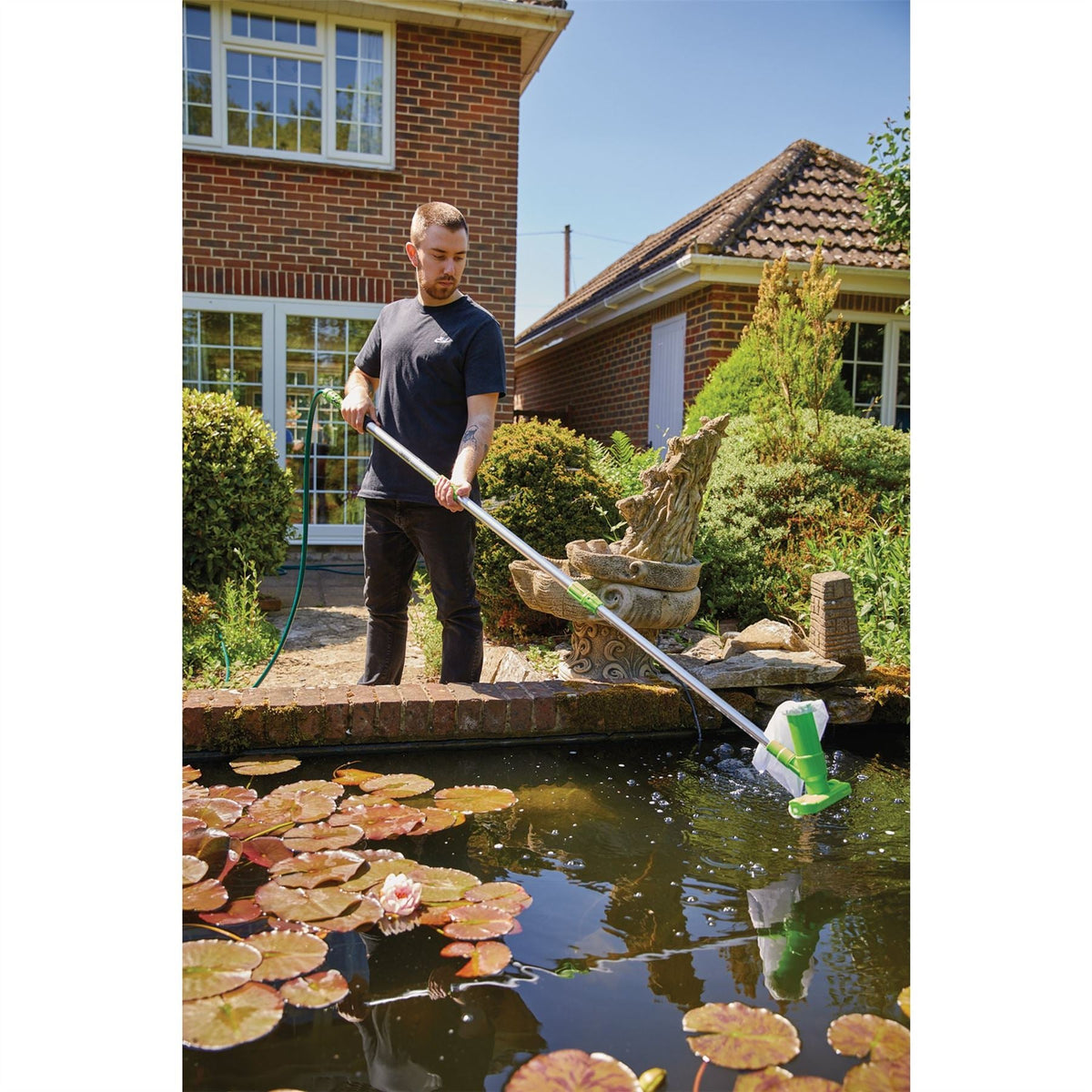 Draper Pond and Pool Vacuum Cleaning Kit (4 Piece) 10000  White Rose Tools