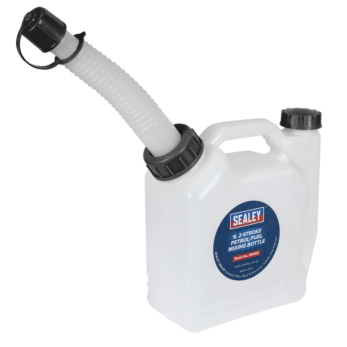Sealey 2-Stroke Fuel Mixing Bottle 1L  White Rose Tools