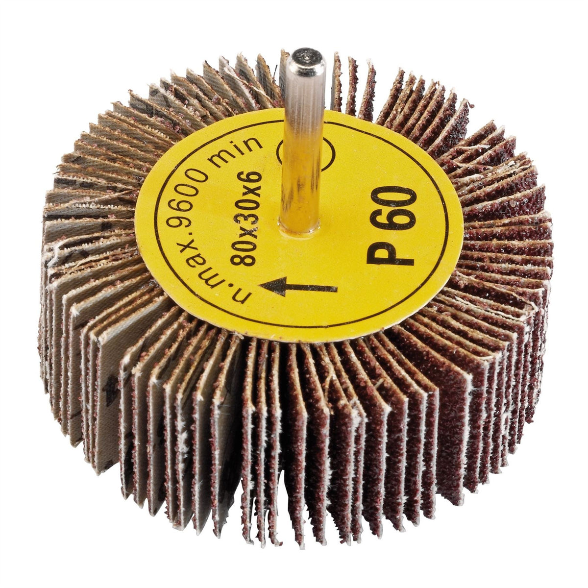 Draper Abrasive Flap Wheel 80 x 30mm 60 Grit 76468  White Rose Tools