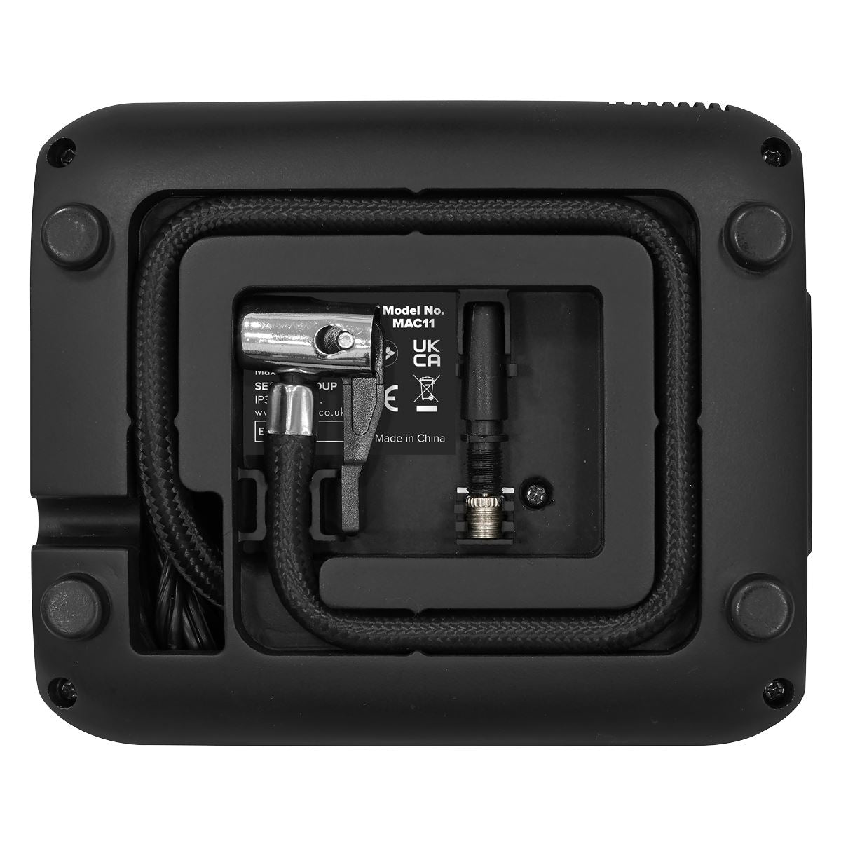 Sealey Tyre Inflator with Worklight 12V  White Rose Tools