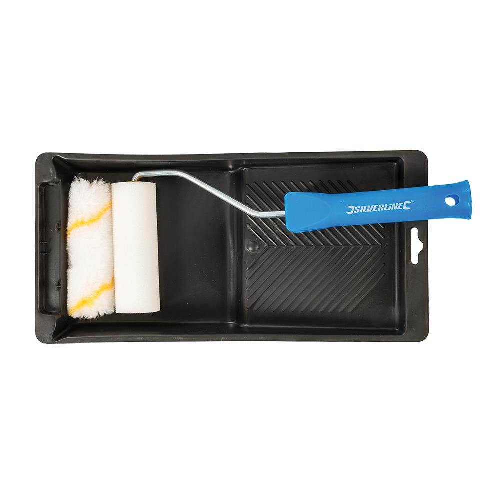 Silverline Mini Roller & Tray Set 100mm 947598