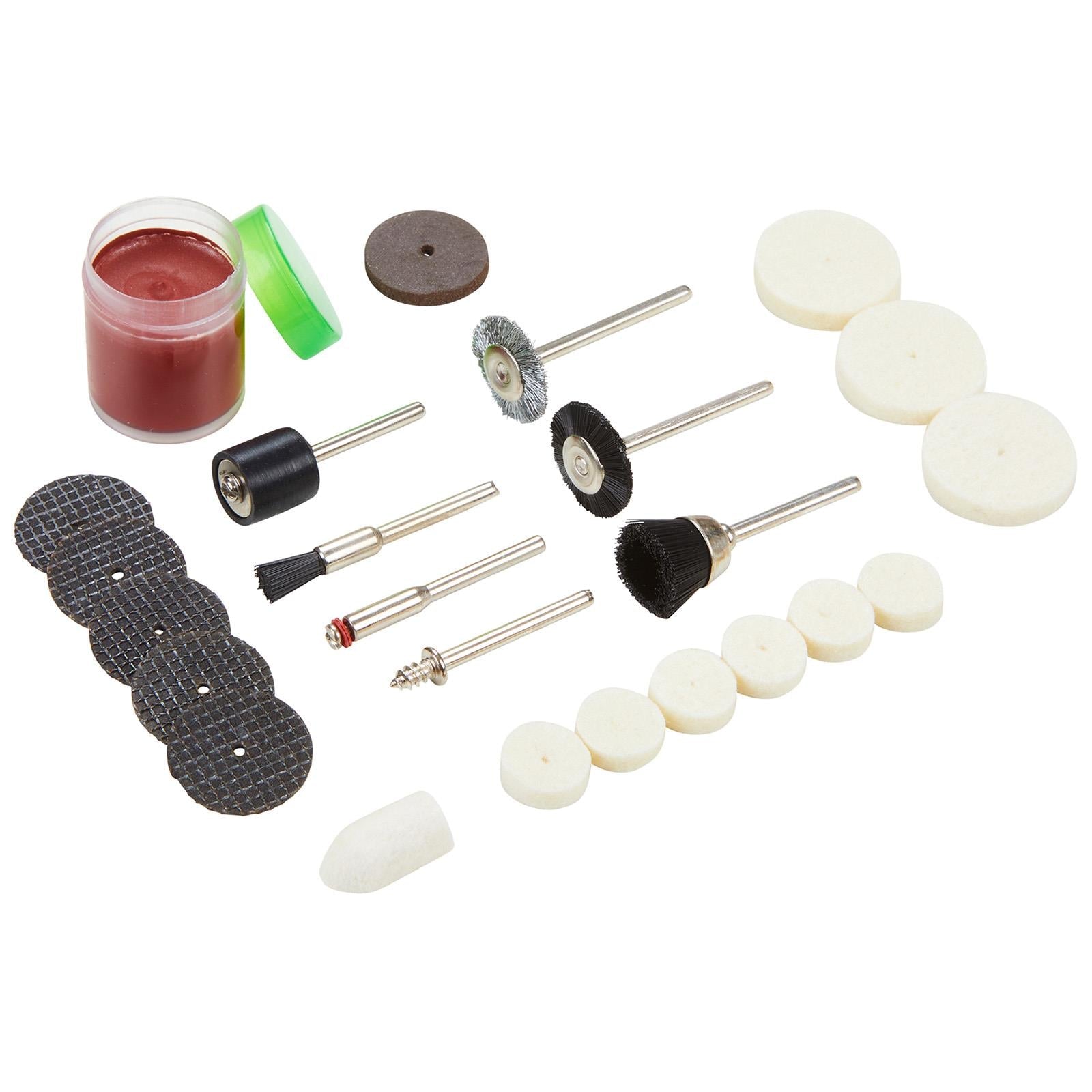 BlueSpot Rotary Tool Accessory Set 24 Piece Cutting Grinding Polishing 