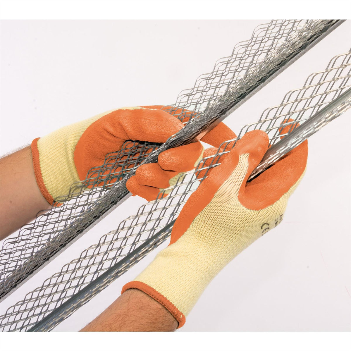 Draper Heavy Duty Latex Coated Work Gloves Extra Large Orange 82602  White Rose Tools