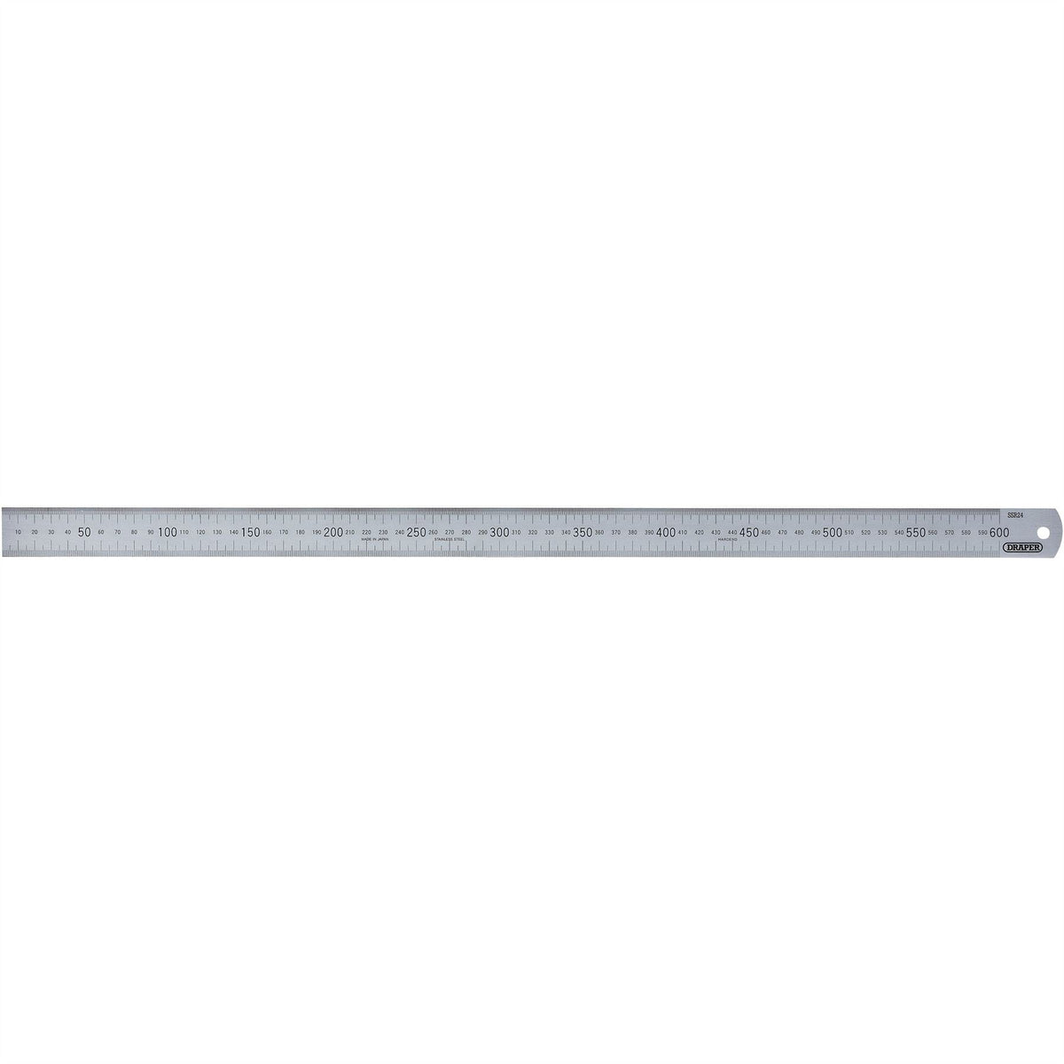 Draper Expert Stainless Steel Rule 600mm/24" 22672  White Rose Tools