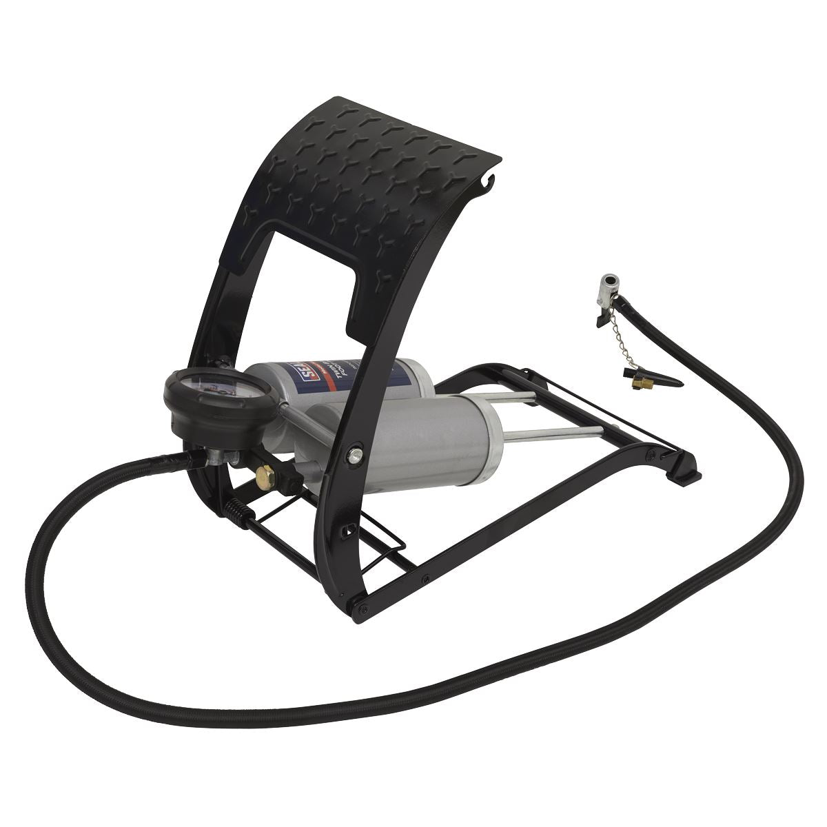 Sealey Foot Pump Twin Barrel
