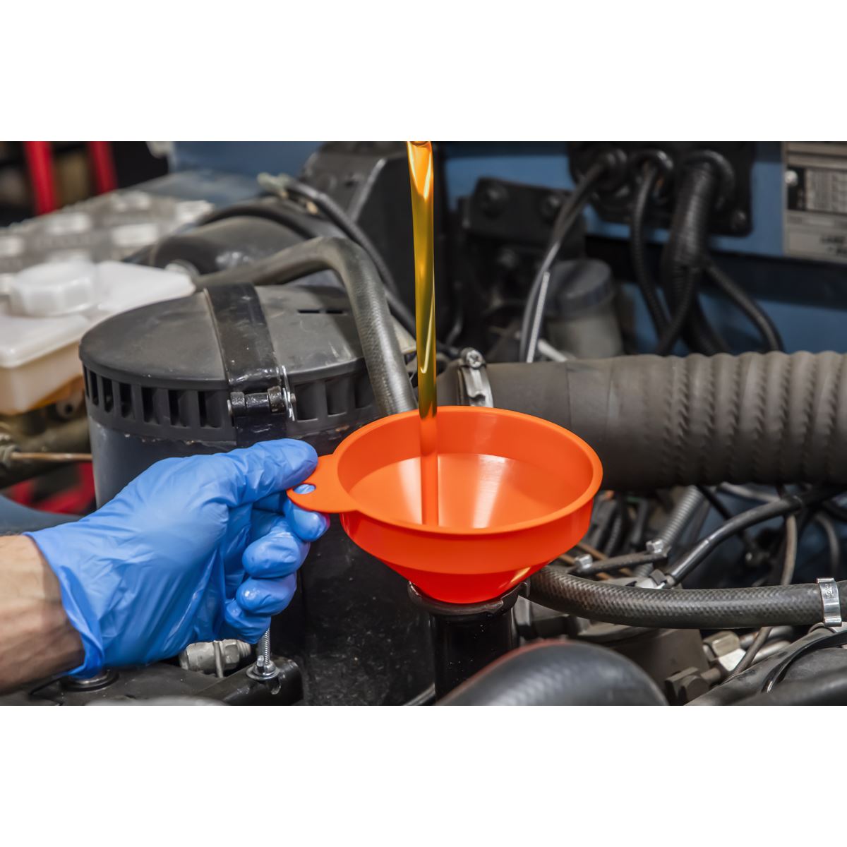 Sealey Funnel Small Ø120mm Fixed Spout
