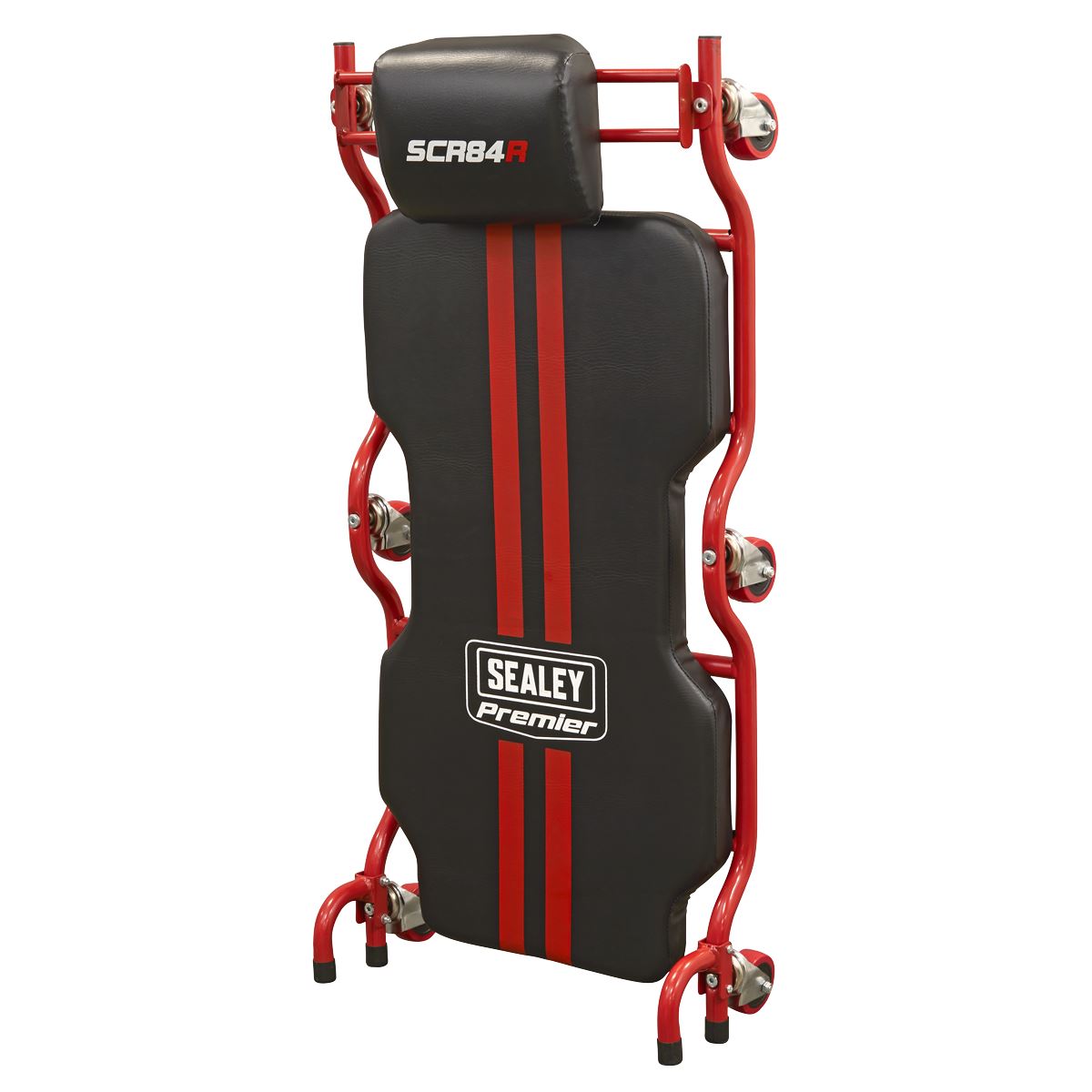 Sealey Premier Deluxe Steel Creeper with 6 Wheels & Headrest