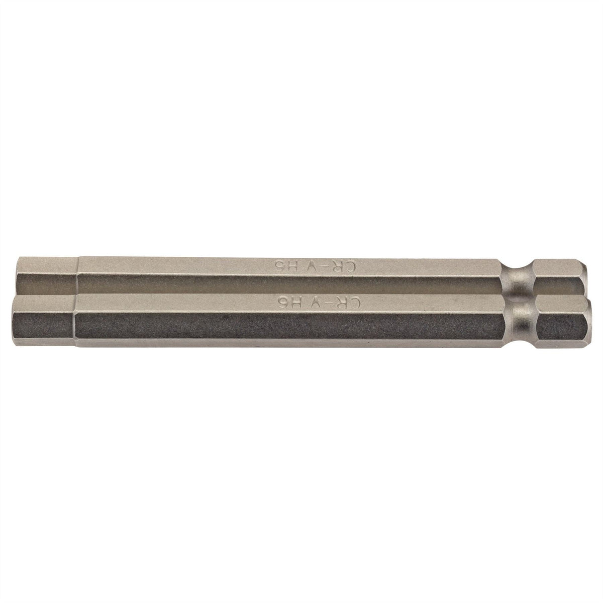 Draper Hexagonal Insert Bit 6mm 1/4" Hex 75mm Long (Pack of 2) 64340  White Rose Tools