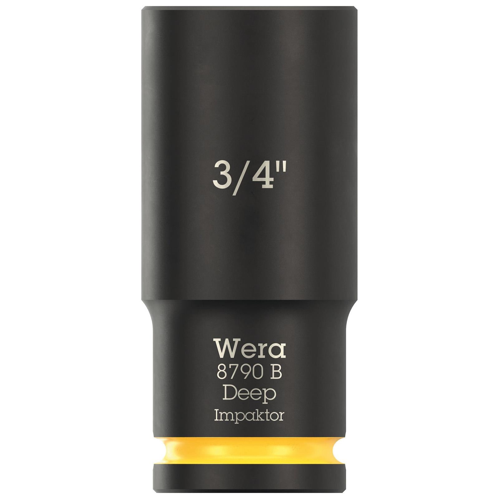 Wera Impact Socket Deep 3/8" Drive 8790 B Impaktor Metric Imperial - Choose Size  White Rose Tools
