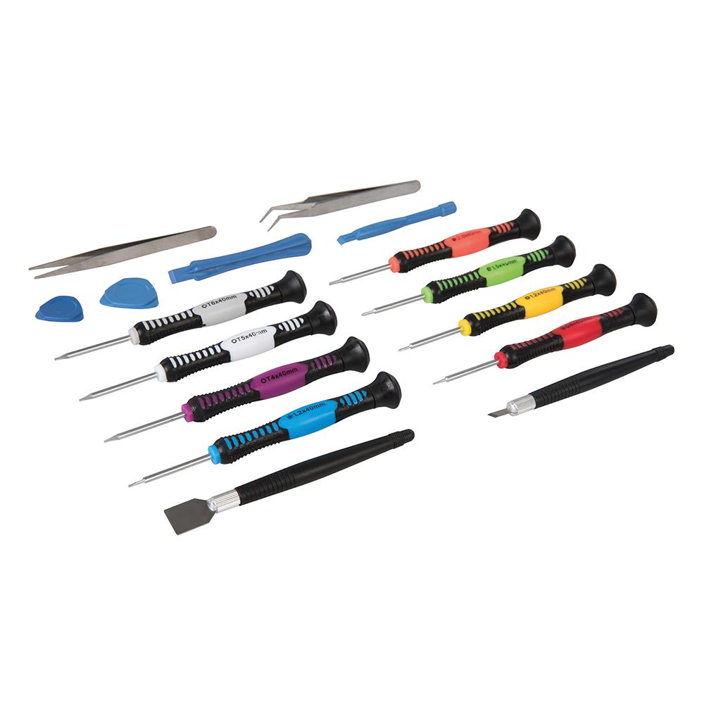 Silverline 16 Piece Precision Phone Repair Kit Screen Tablet Laptop Pentalobe
