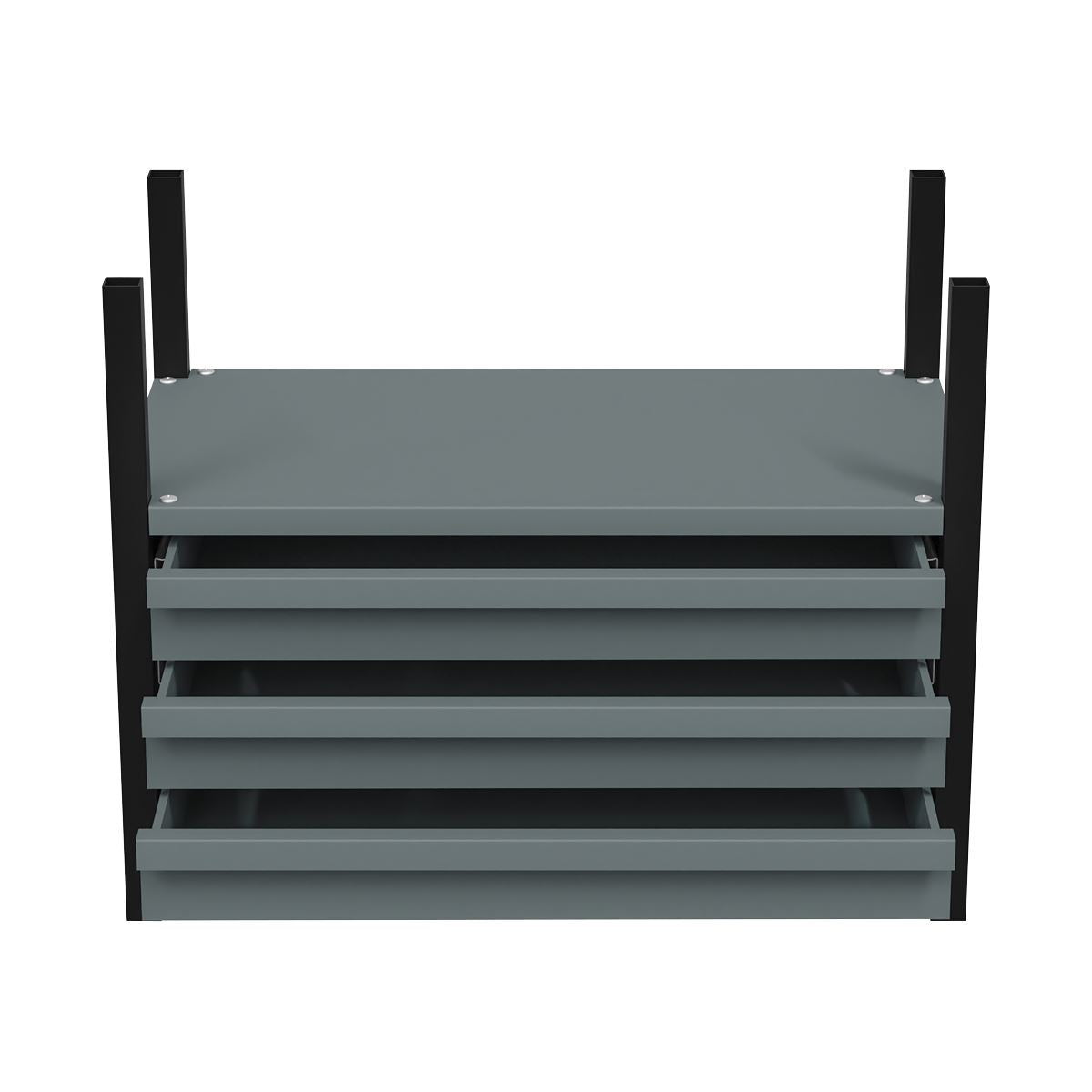 Sealey Modular Racking Mid Unit 3 Drawers & 1 Shelf 580mm  White Rose Tools